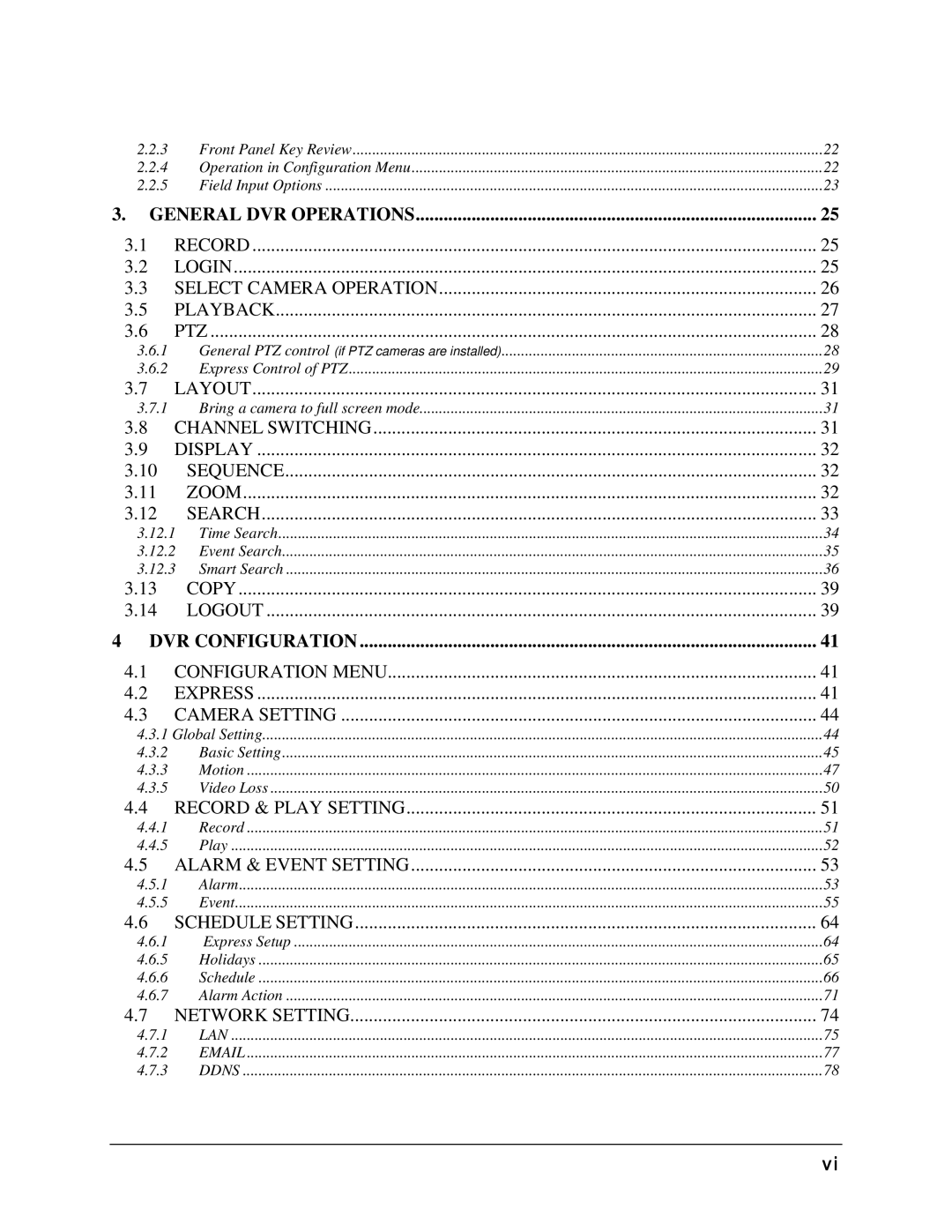 EverFocus EPHD08 user manual General DVR Operations 