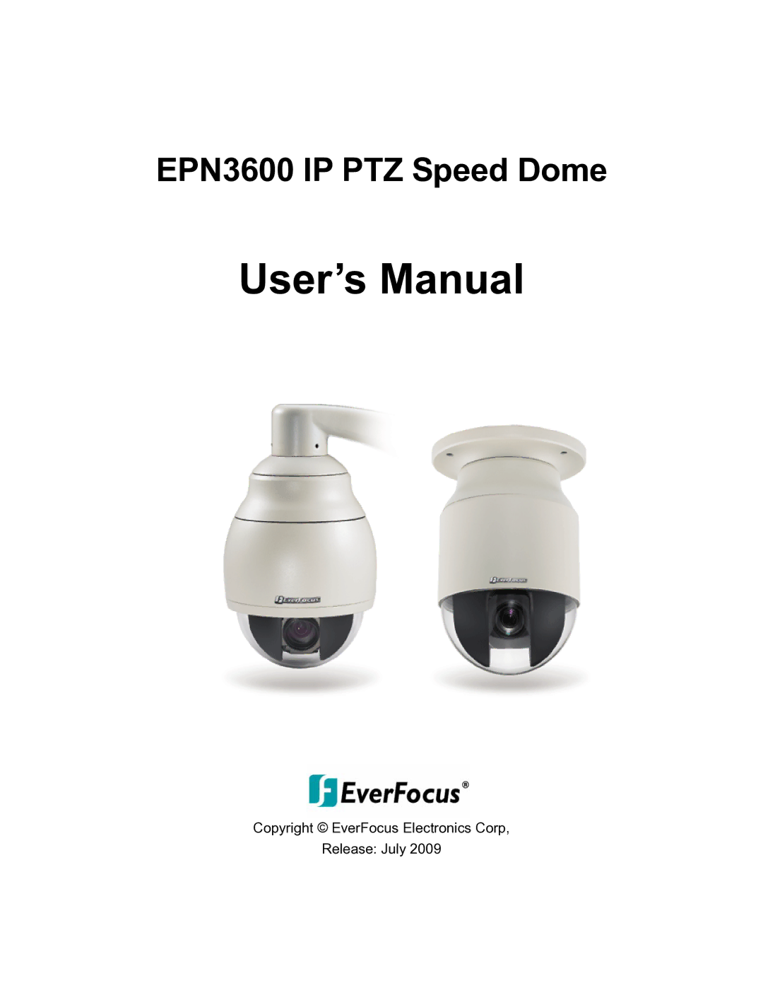 EverFocus EPN3600 user manual User’s Manual 