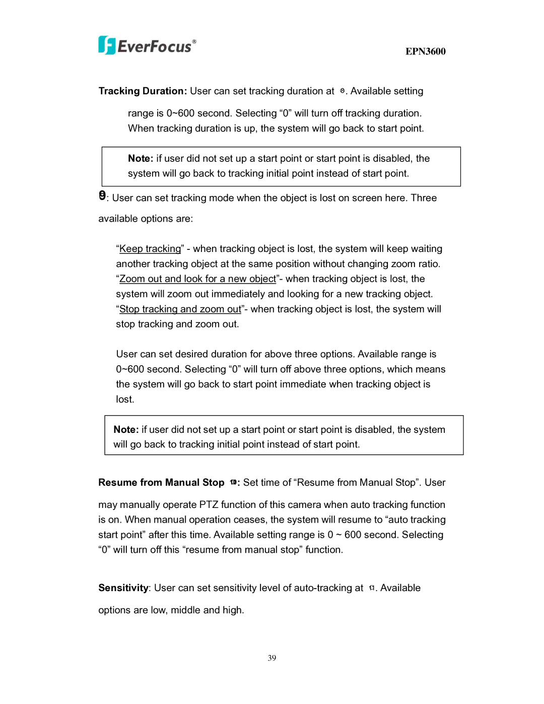 EverFocus EPN3600 user manual 