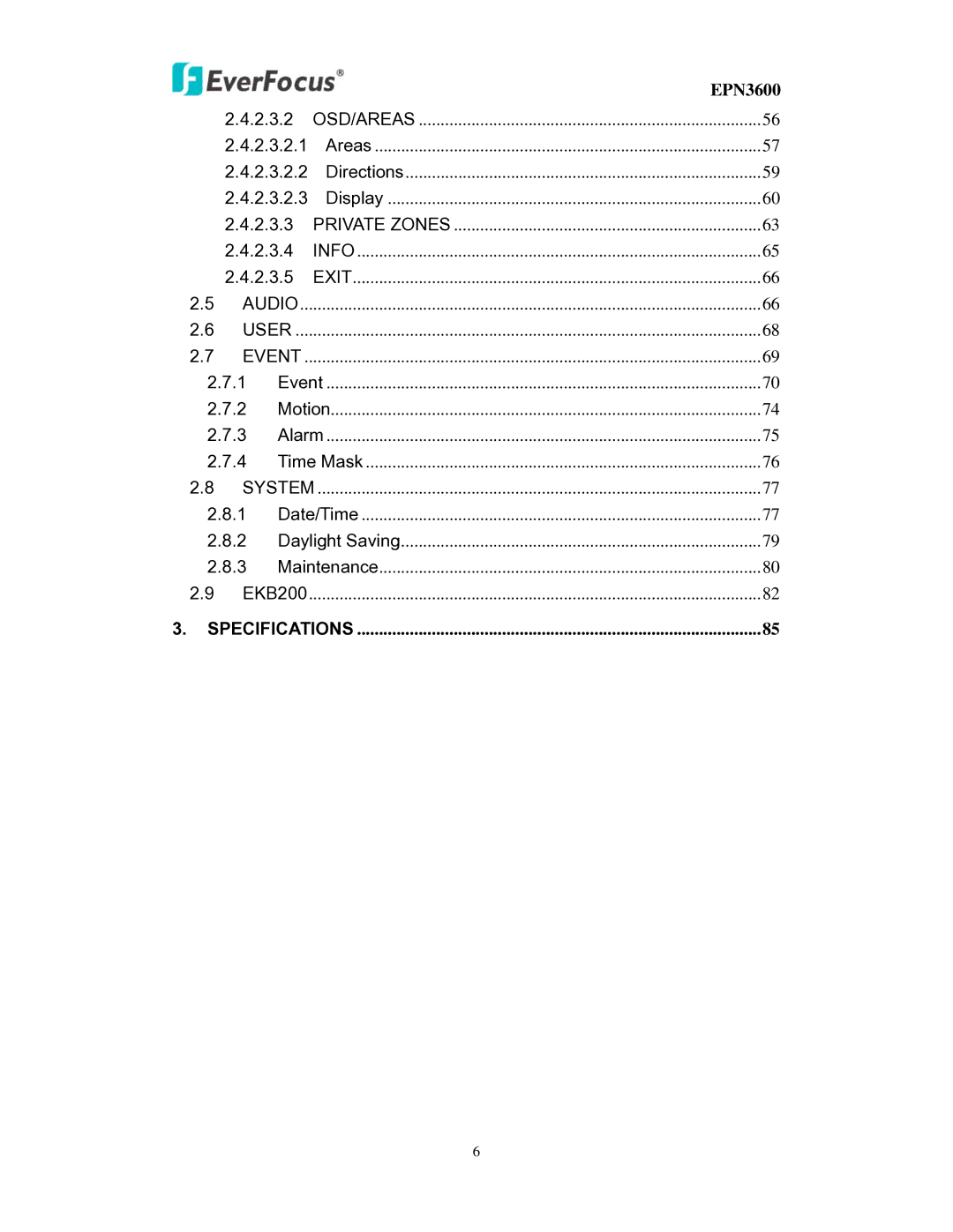 EverFocus EPN3600 user manual 2.3.2 