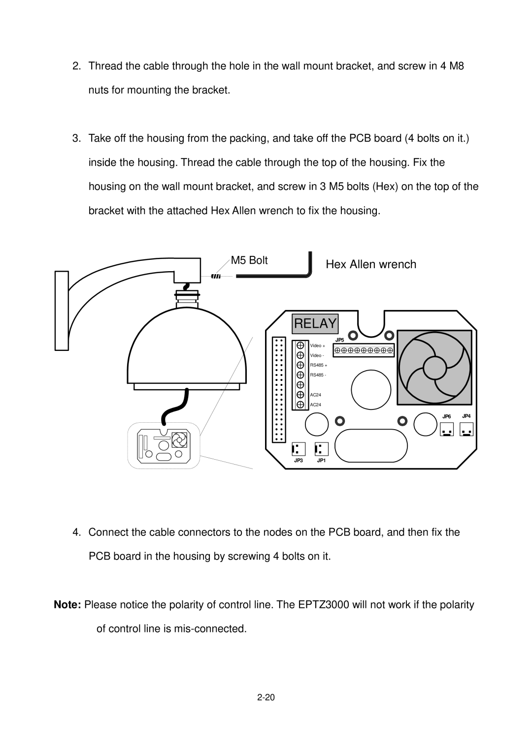 EverFocus EPTZ3000I, Eptz3000 user manual Relay 