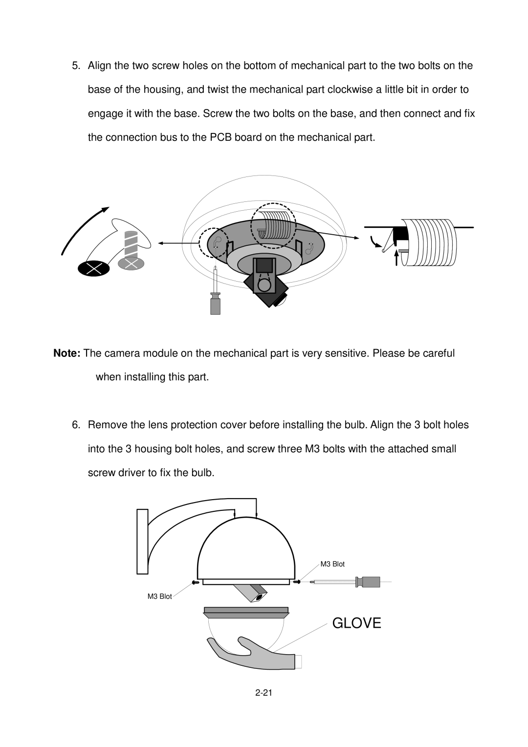 EverFocus Eptz3000, EPTZ3000I user manual Glove 