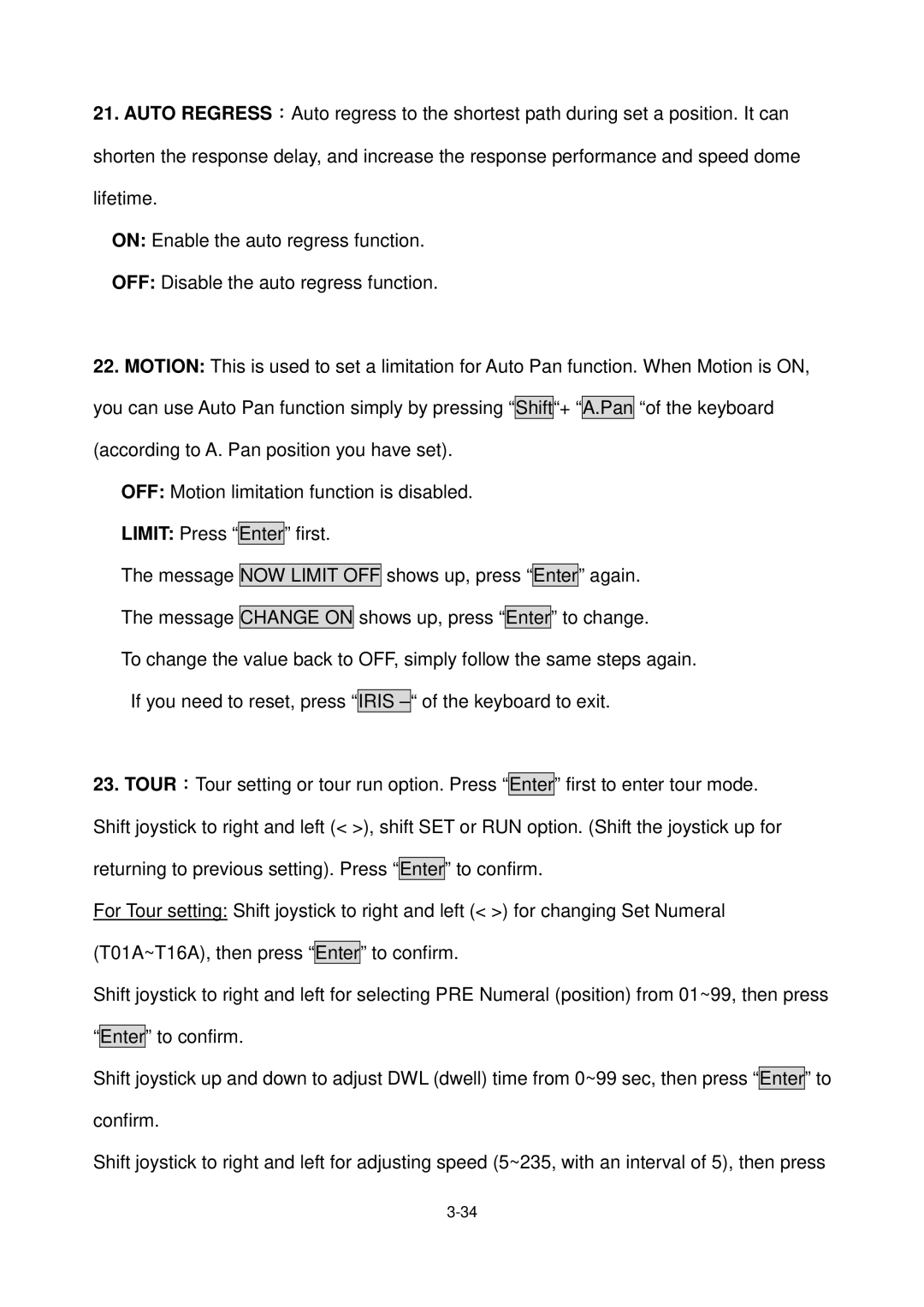 EverFocus EPTZ3000I, Eptz3000 user manual 