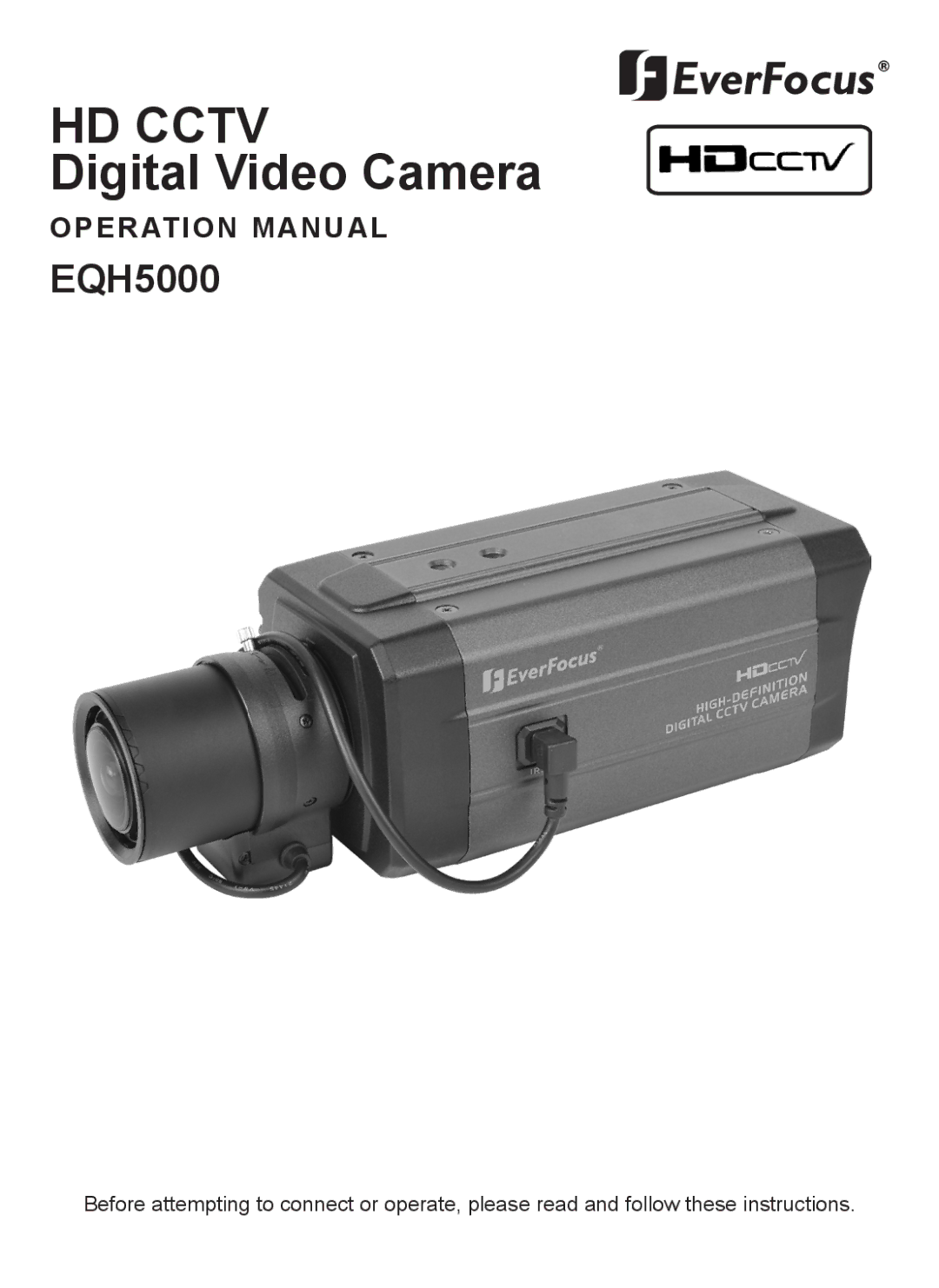 EverFocus EQH5000 operation manual HD Cctv 