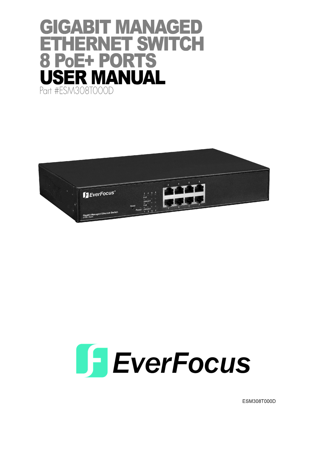 EverFocus ESM308T000D user manual 