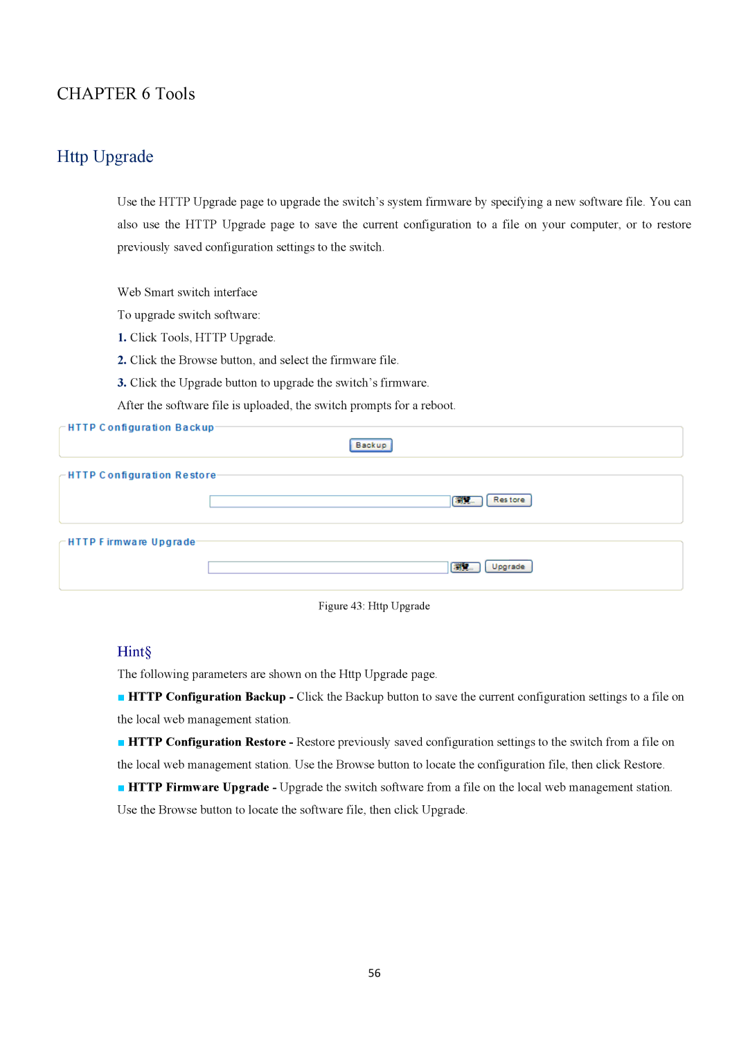 EverFocus ESM316T002R user manual Http Upgrade 