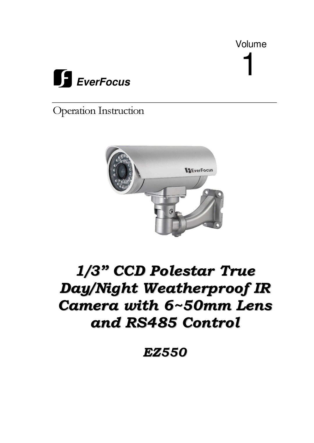 EverFocus EZ550 manual 