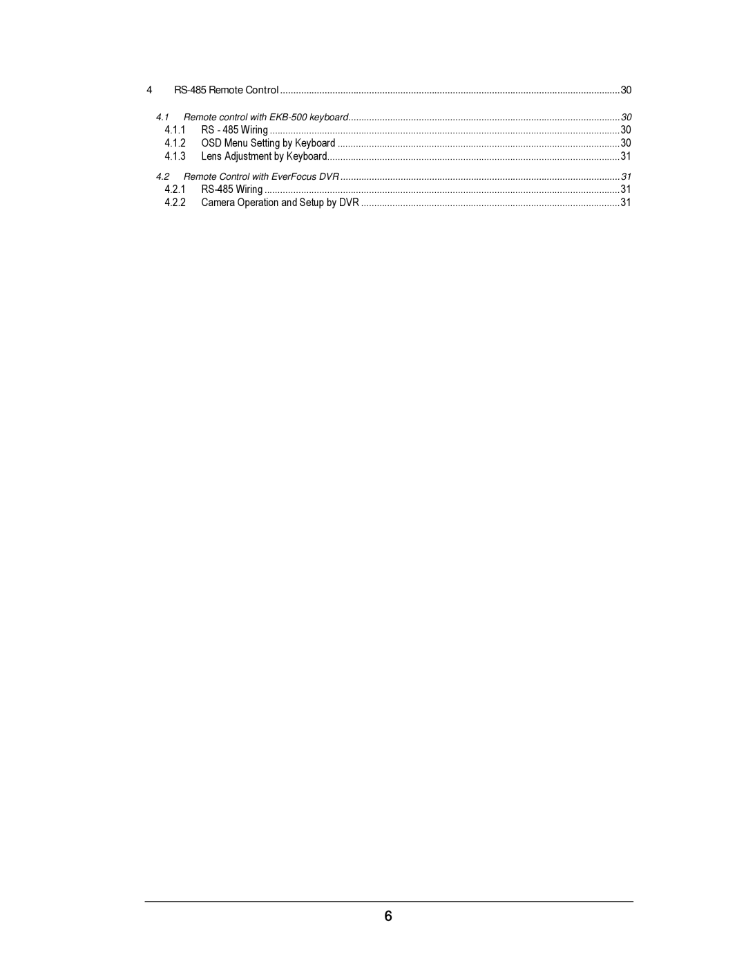 EverFocus EZ610 manual OSD Menu Setting by Keyboard Lens Adjustment by Keyboard 