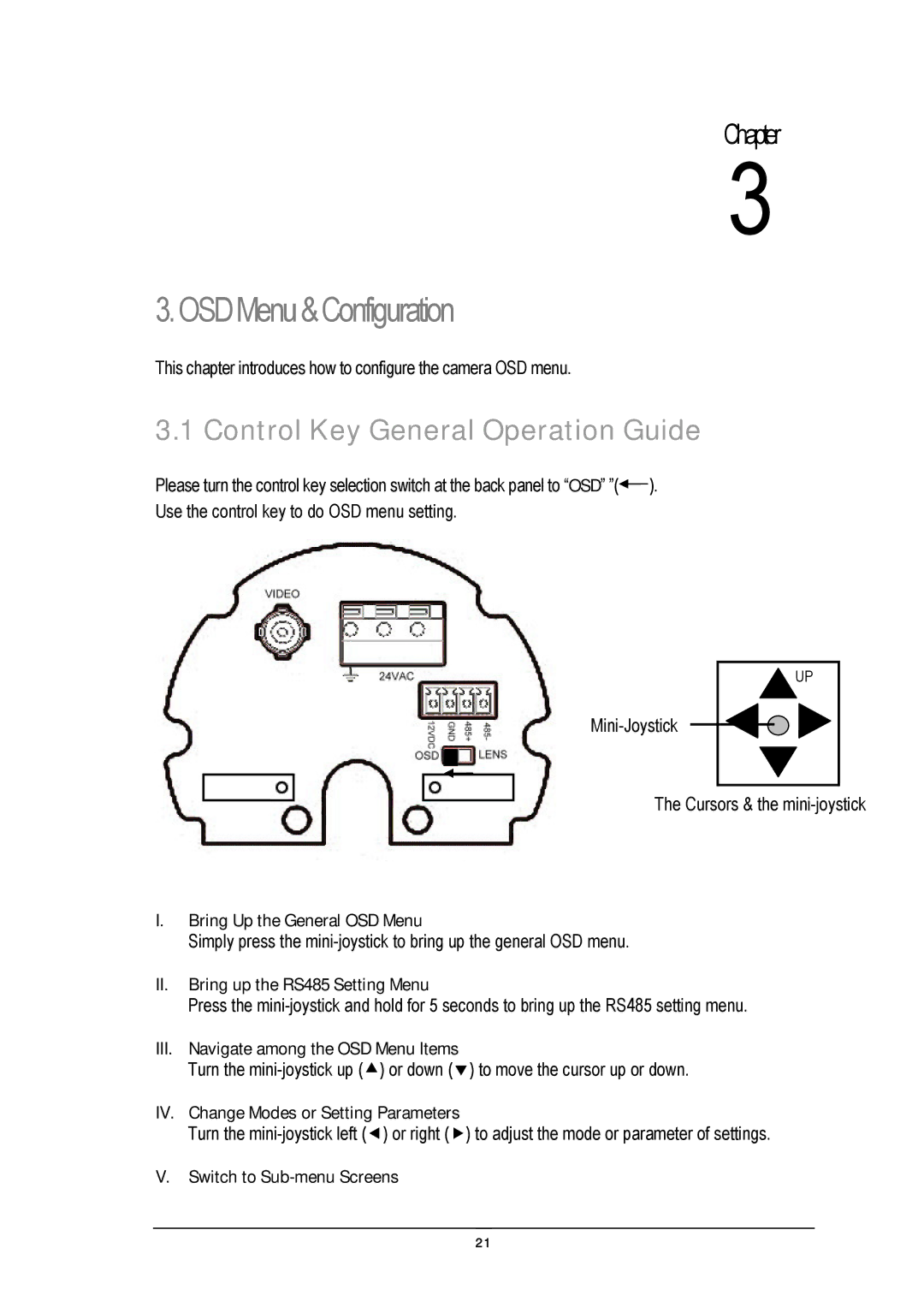 EverFocus EZ650 manual Control Key General Operation Guide 