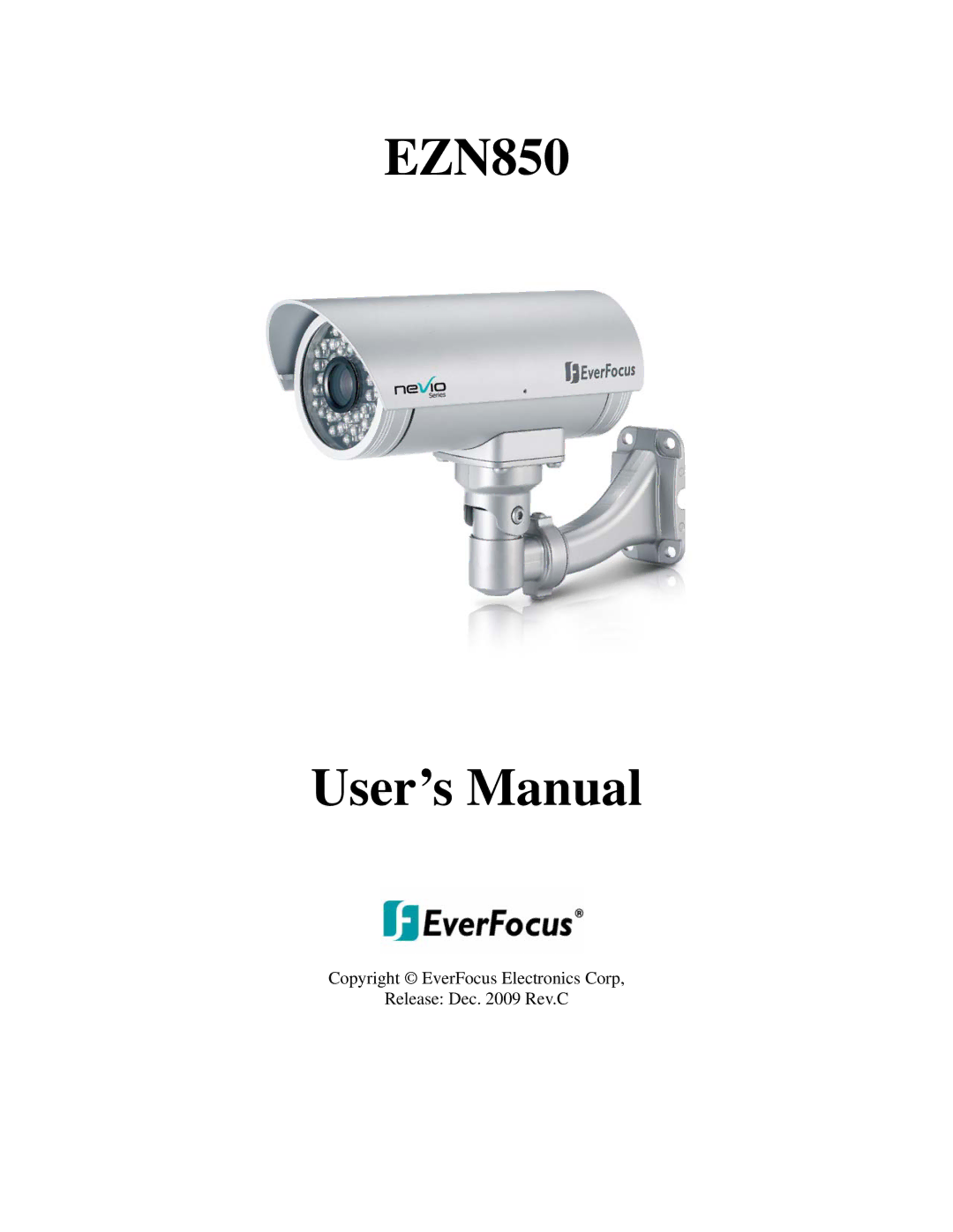 EverFocus user manual EZN850 User’s Manual 