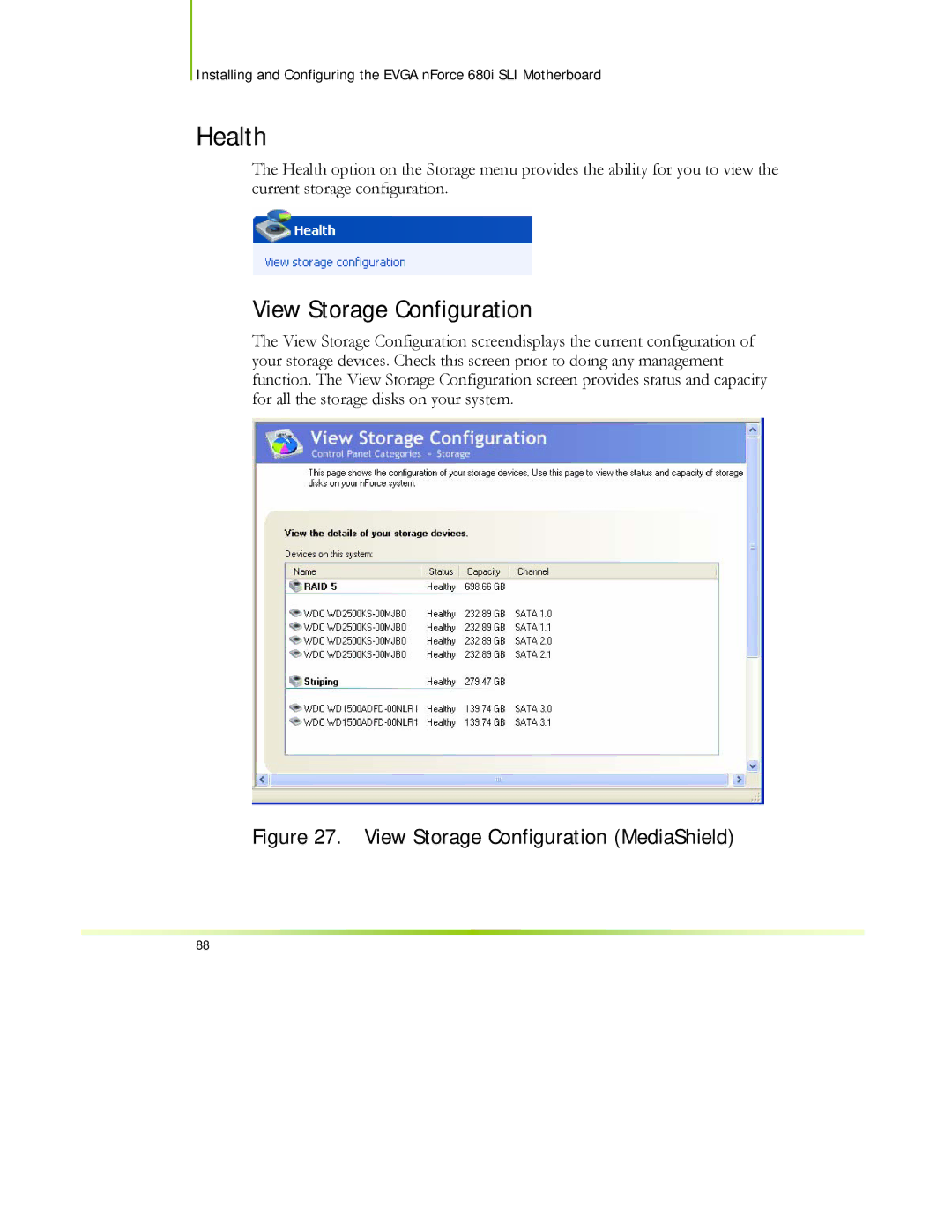 EVGA 122-CK-NF68-XX manual Health 