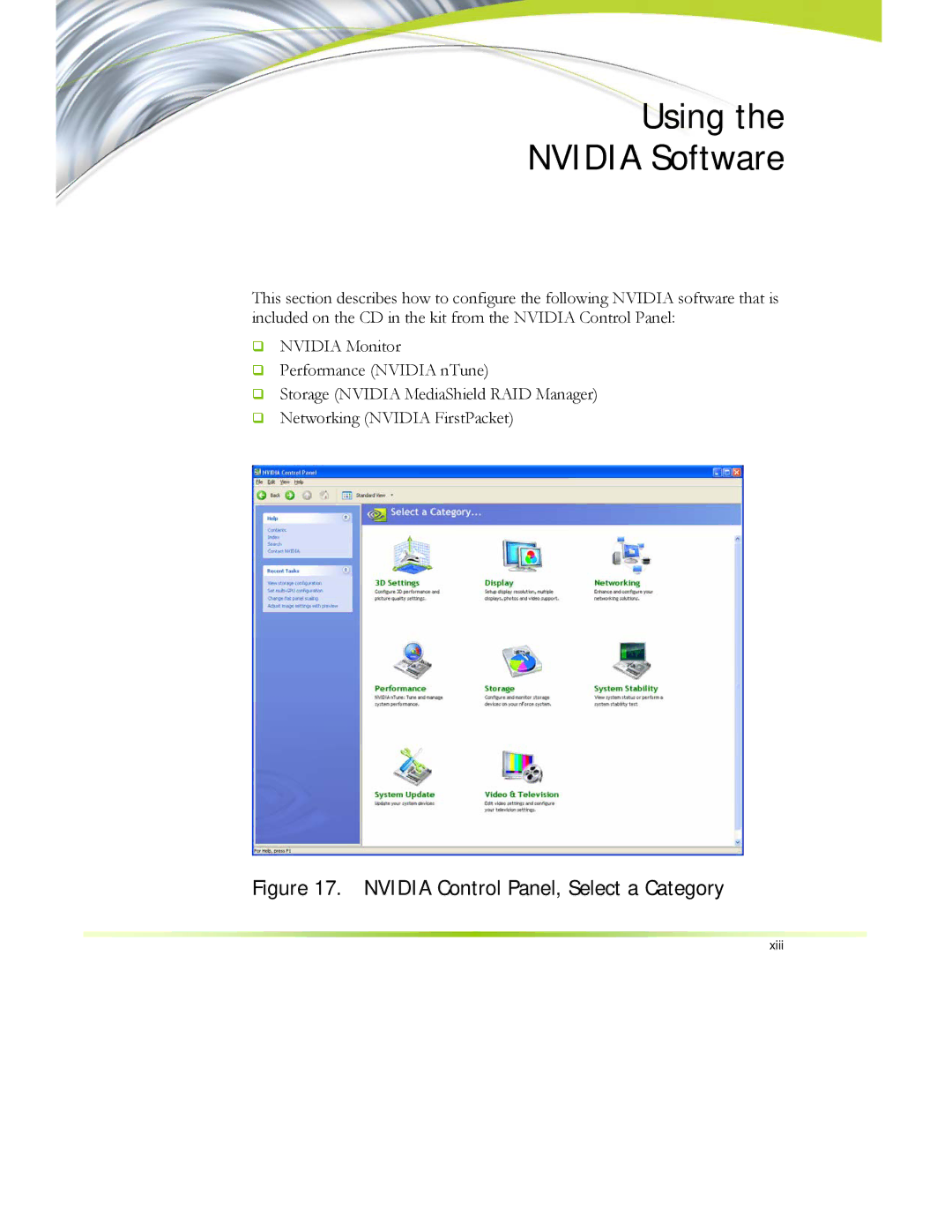 EVGA 122-CK-NF68-XX manual Using Nvidia Software 