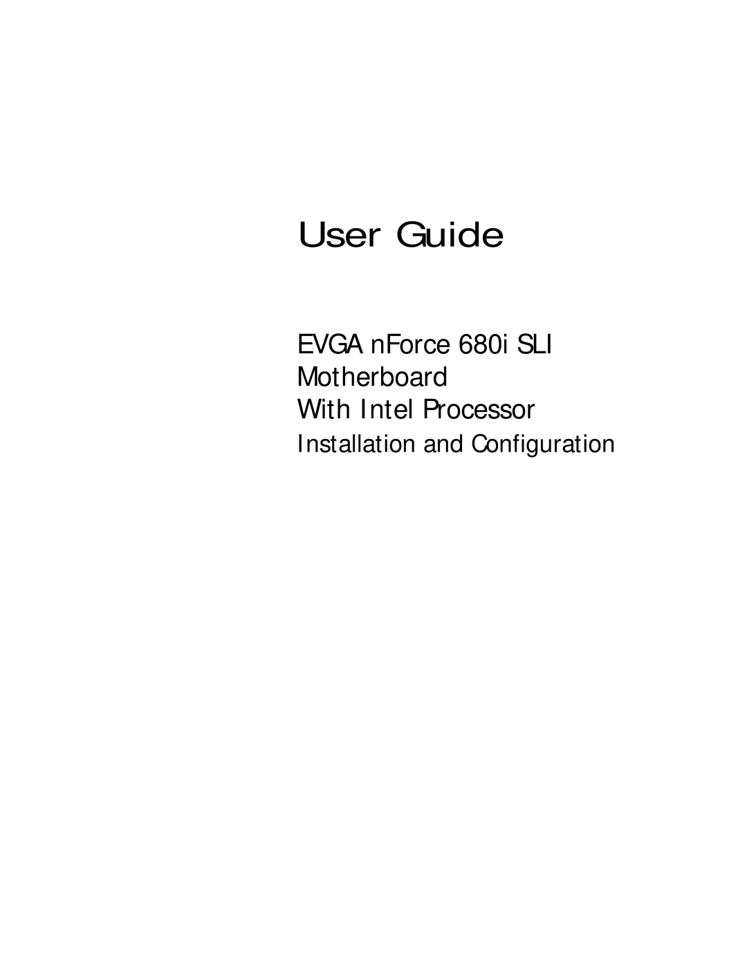 EVGA 122-CK-NF68-XX manual User Guide 