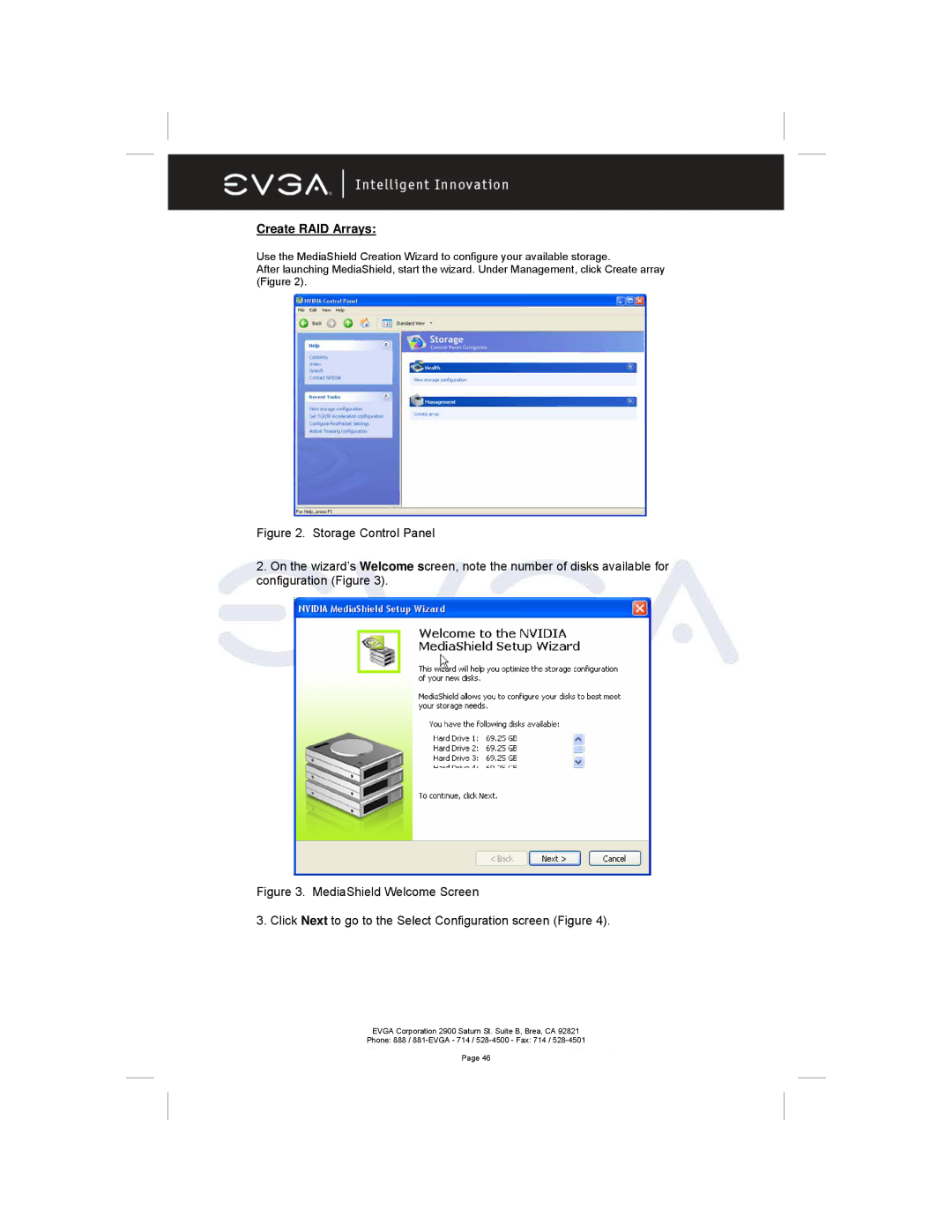 EVGA 122-M2-NF59-AX manual Create RAID Arrays 