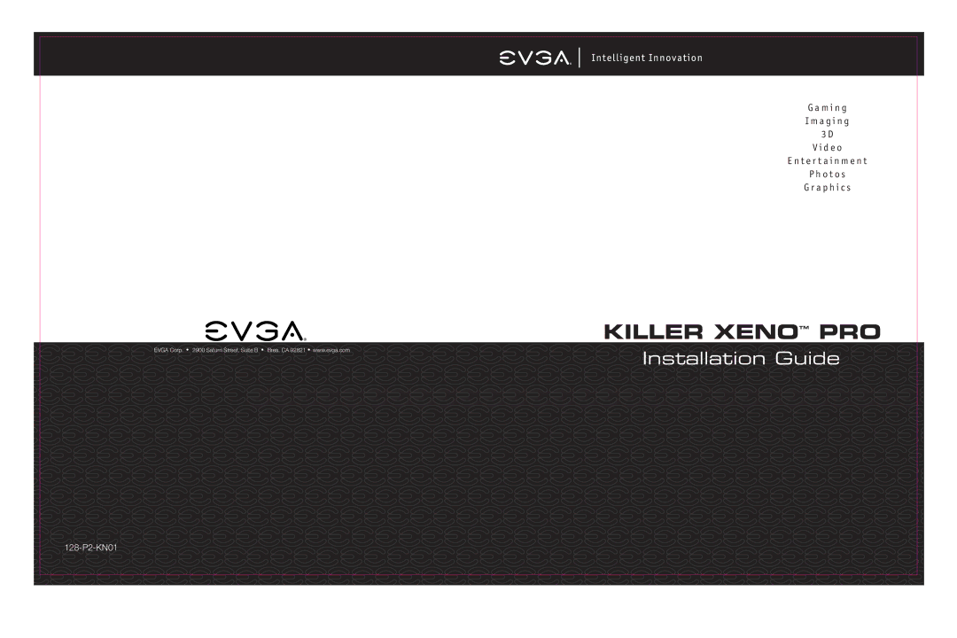 EVGA 128-P2-KN01 manual Killer Xenotm PRO 