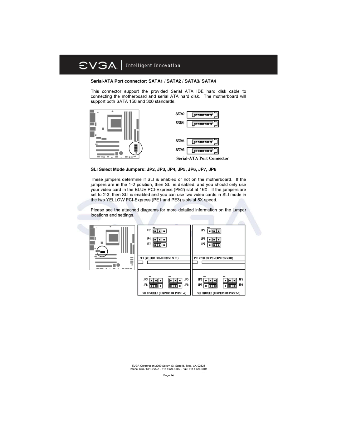 EVGA 131-K8-NF44-XX manual Serial-ATA Port connector SATA1 / SATA2 / SATA3/ SATA4 