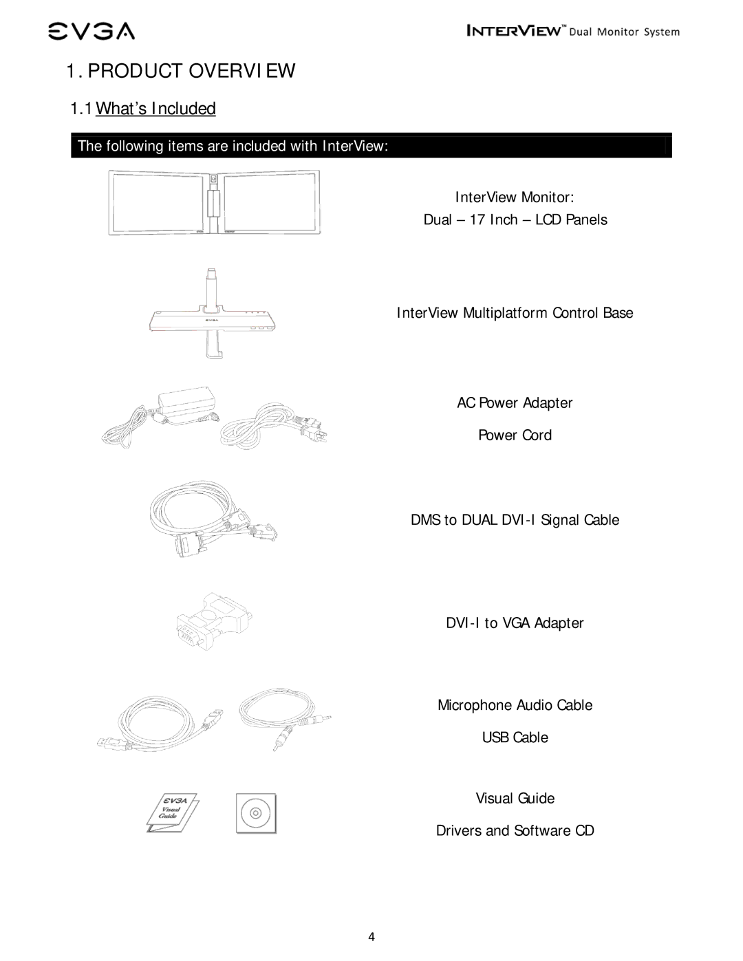 EVGA 200-LM-1700 manual Product Overview, What’s Included 