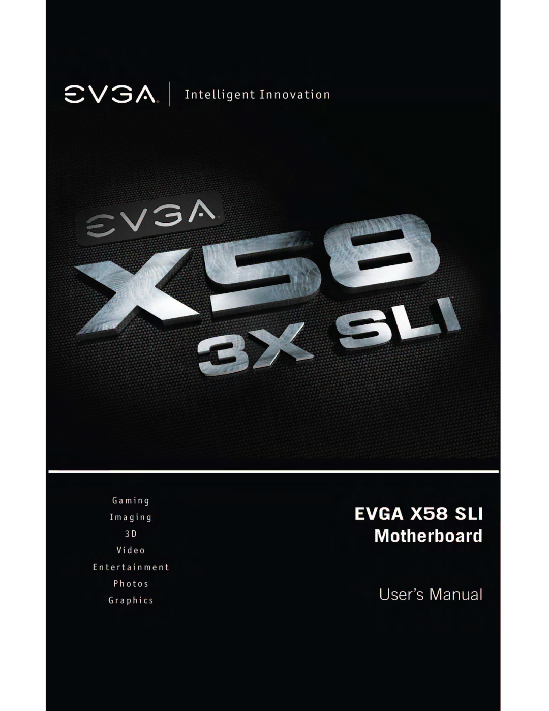 EVGA X58 3X SLI manual 