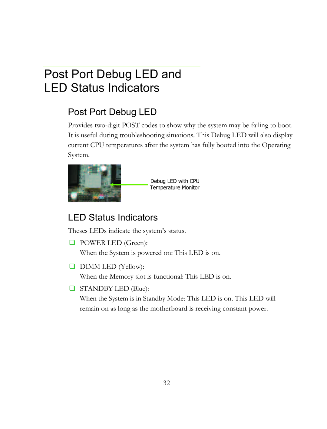 EVGA 121-BL-E756, X58 SLI Micro manual Post Port Debug LED LED Status Indicators 