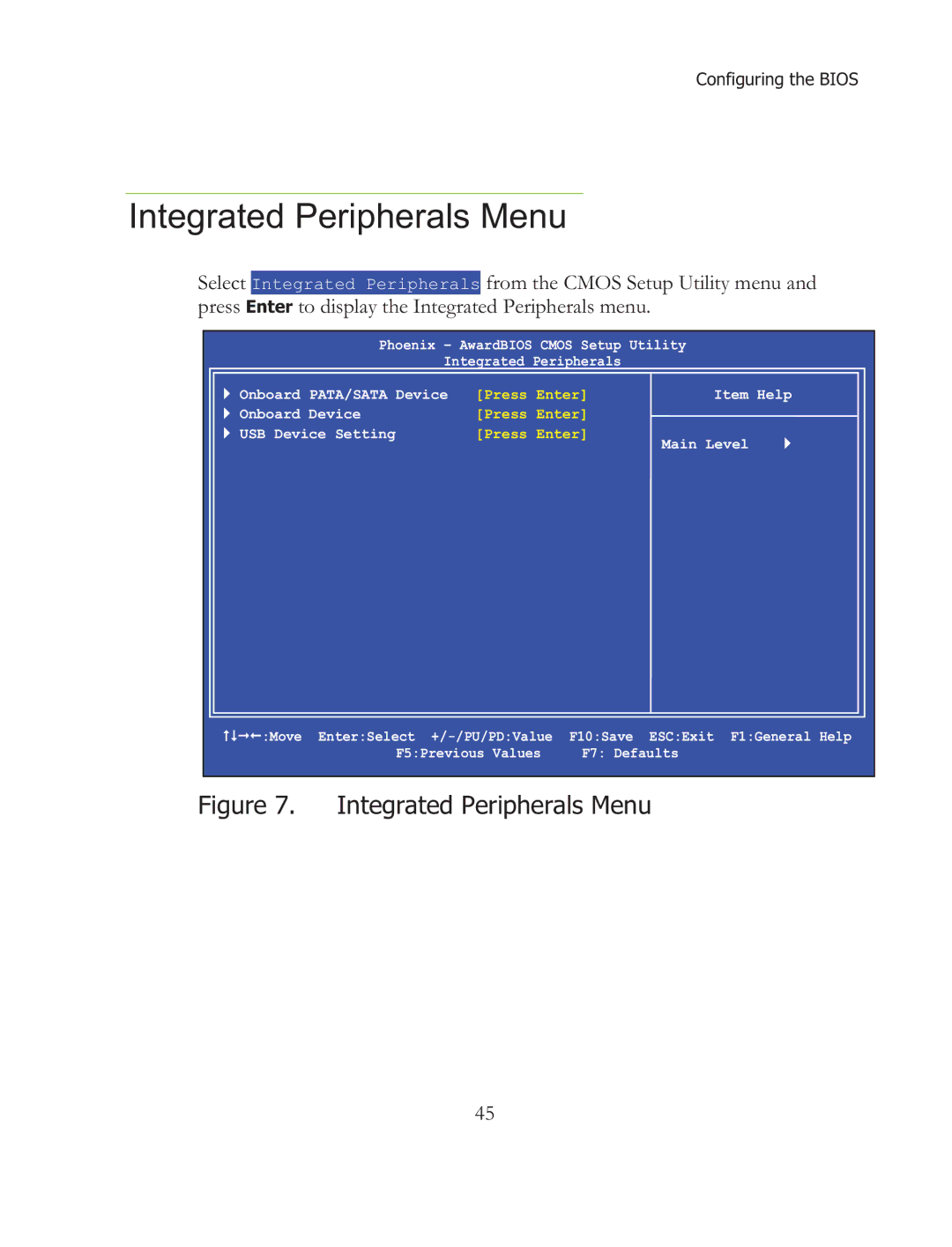 EVGA X58 SLI Micro, 121-BL-E756 manual Integrated Peripherals Menu 