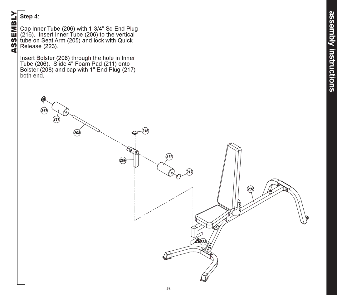 Evo Fitness 50553 owner manual 217 