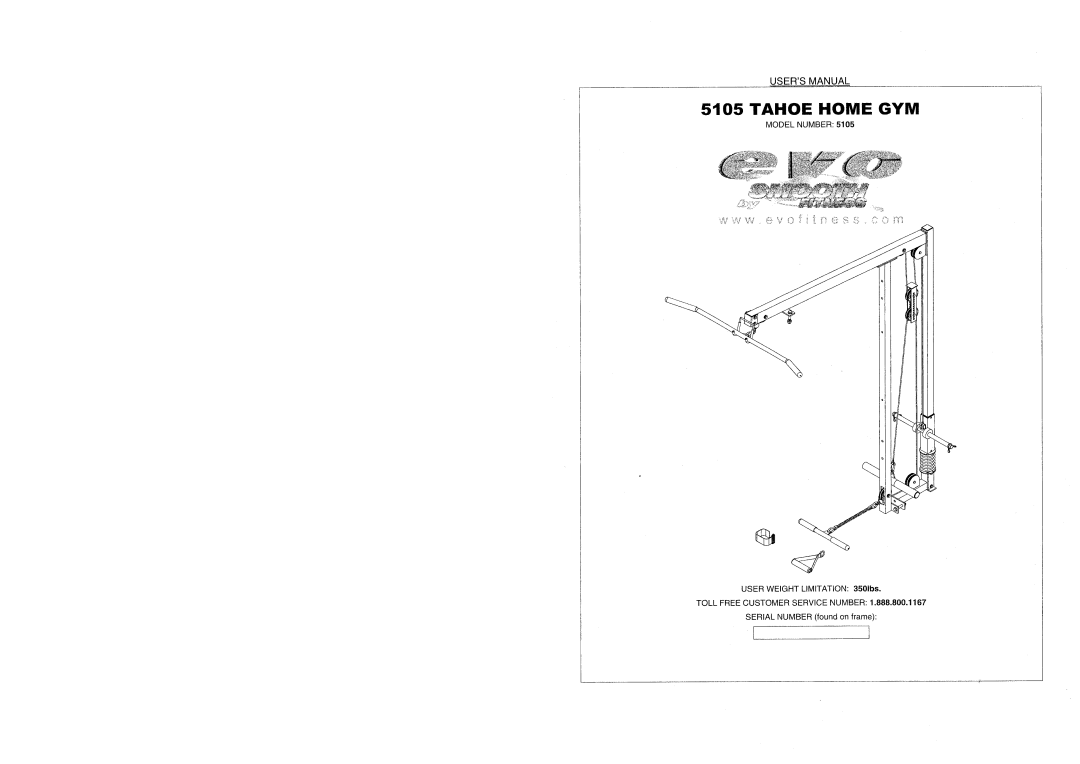 Evo Fitness 5105 manual 