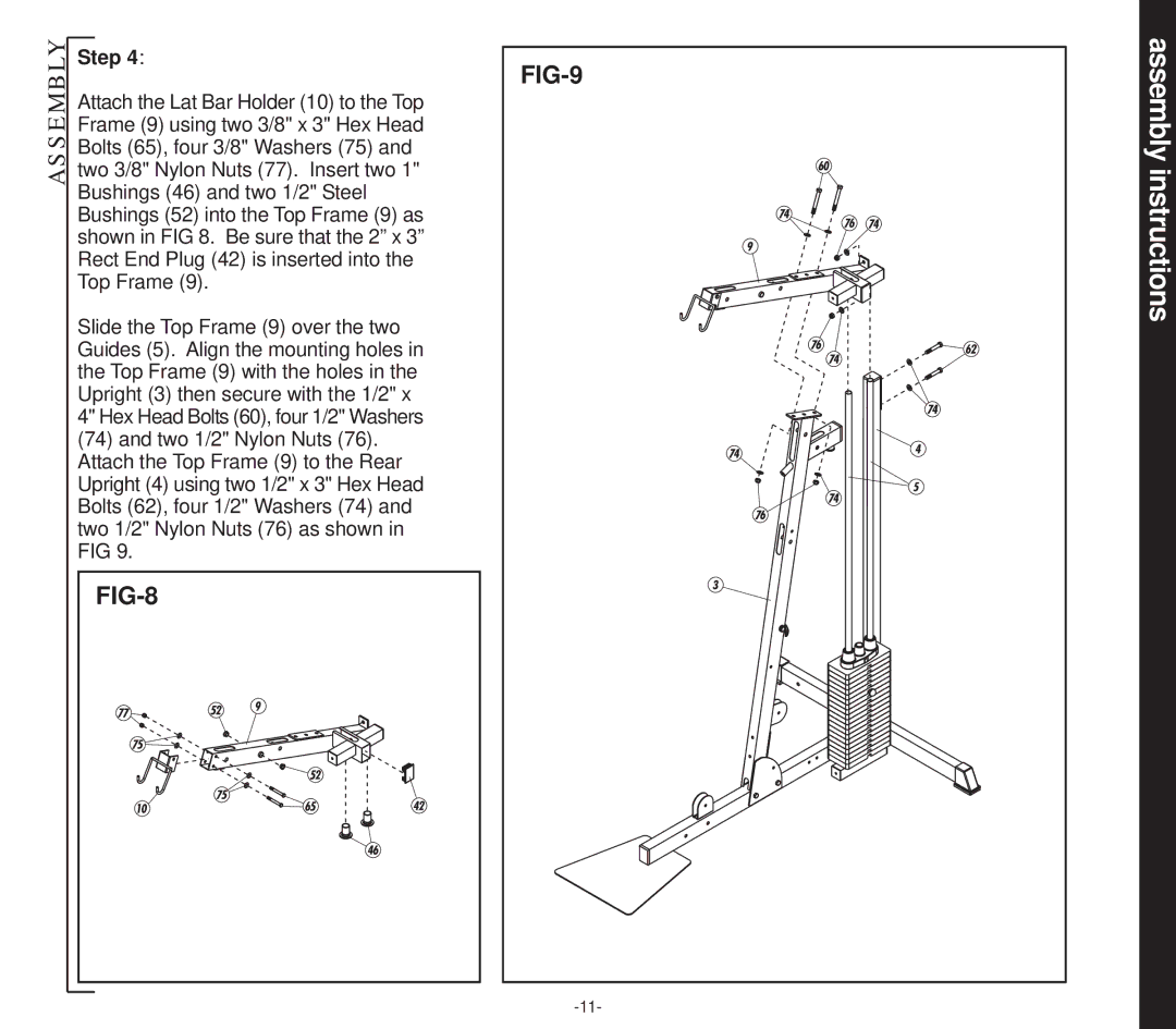 Evo Fitness 53553 owner manual FIG-9 