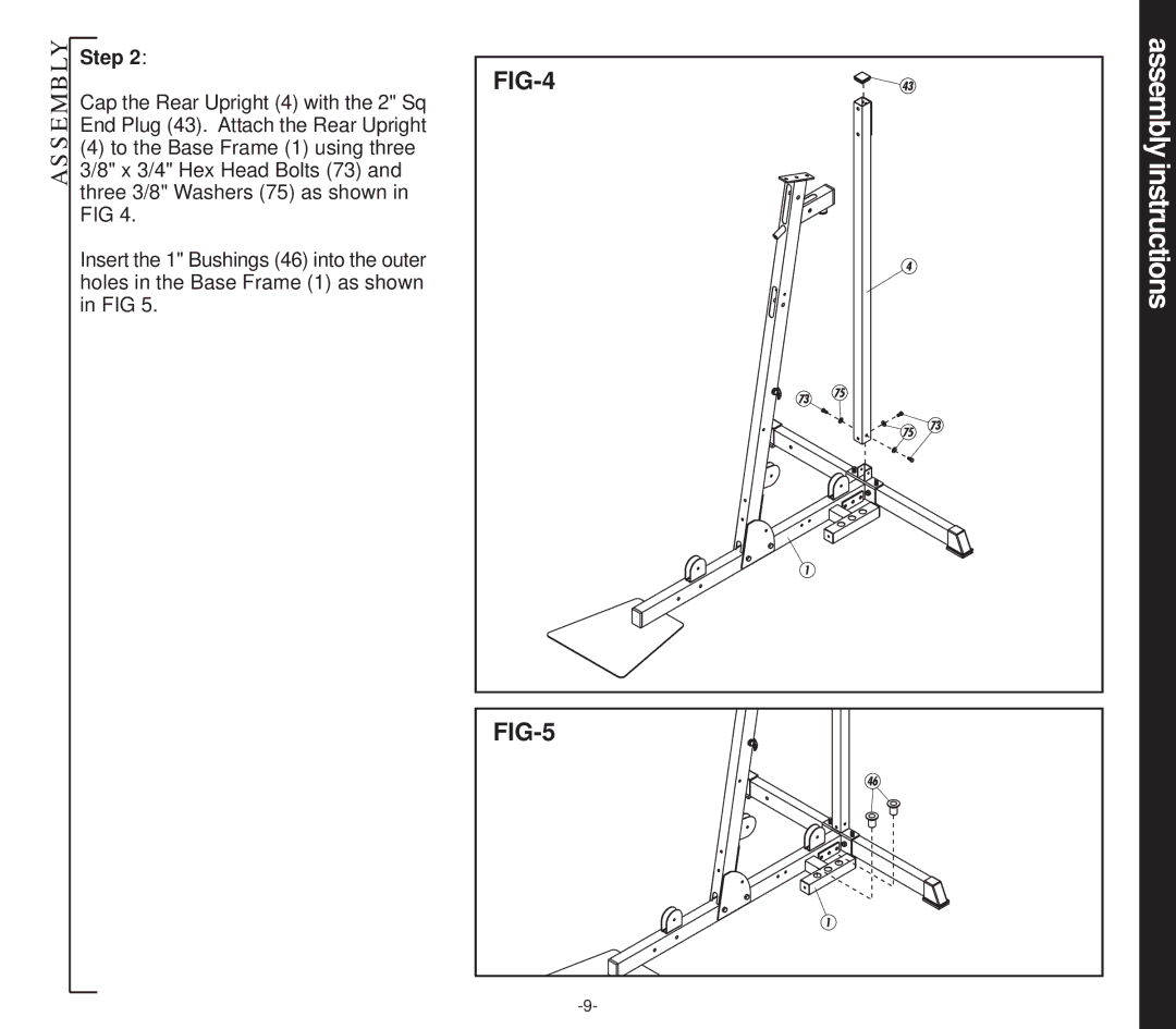 Evo Fitness 53553 owner manual FIG-4, FIG-5 