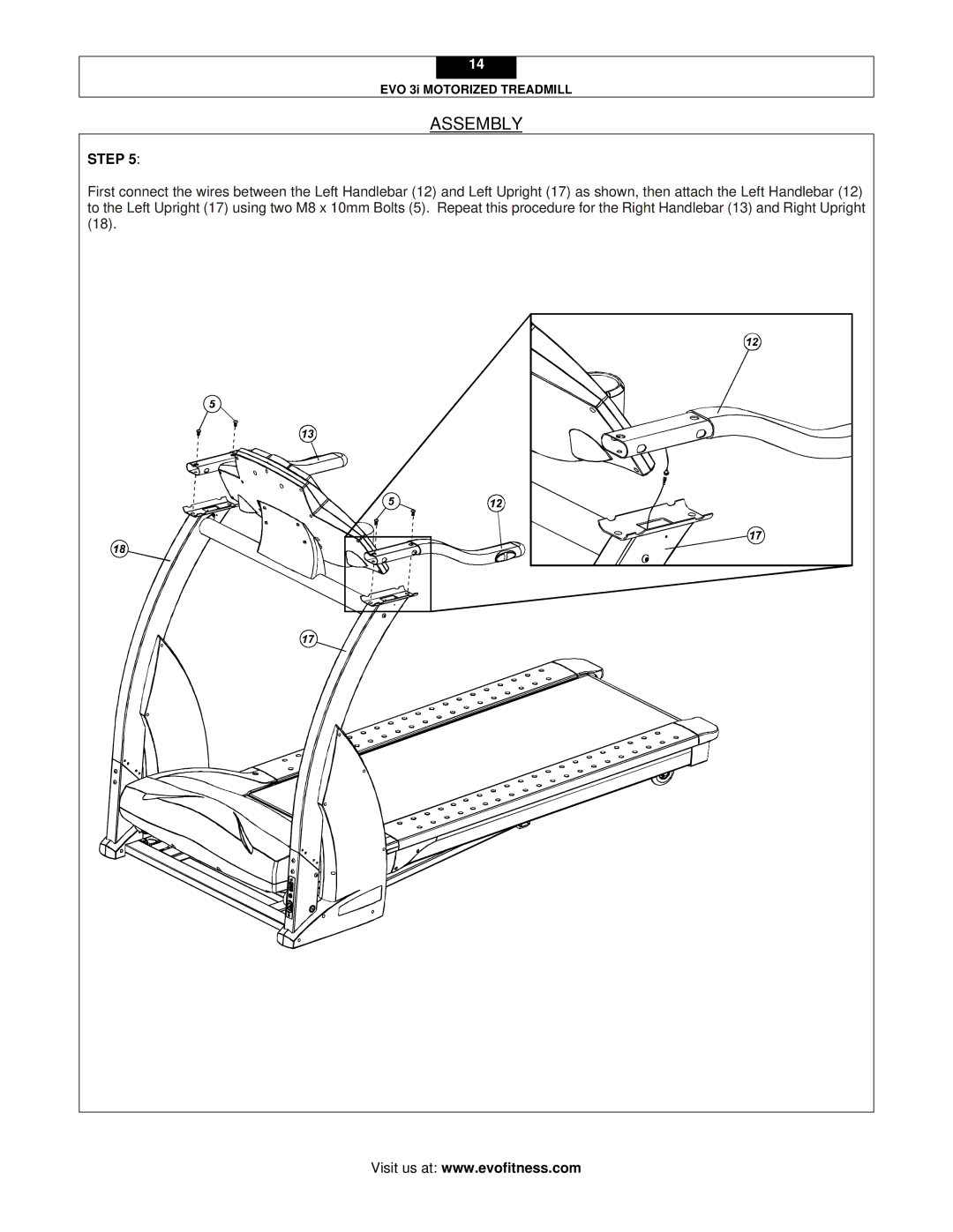 Evo Fitness EVO 3I user manual Assembly 