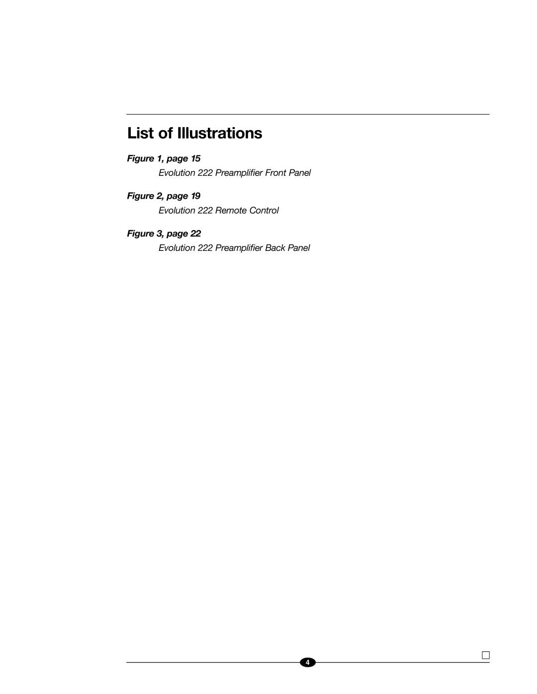 Evolution Technologies 222 manual List of Illustrations 