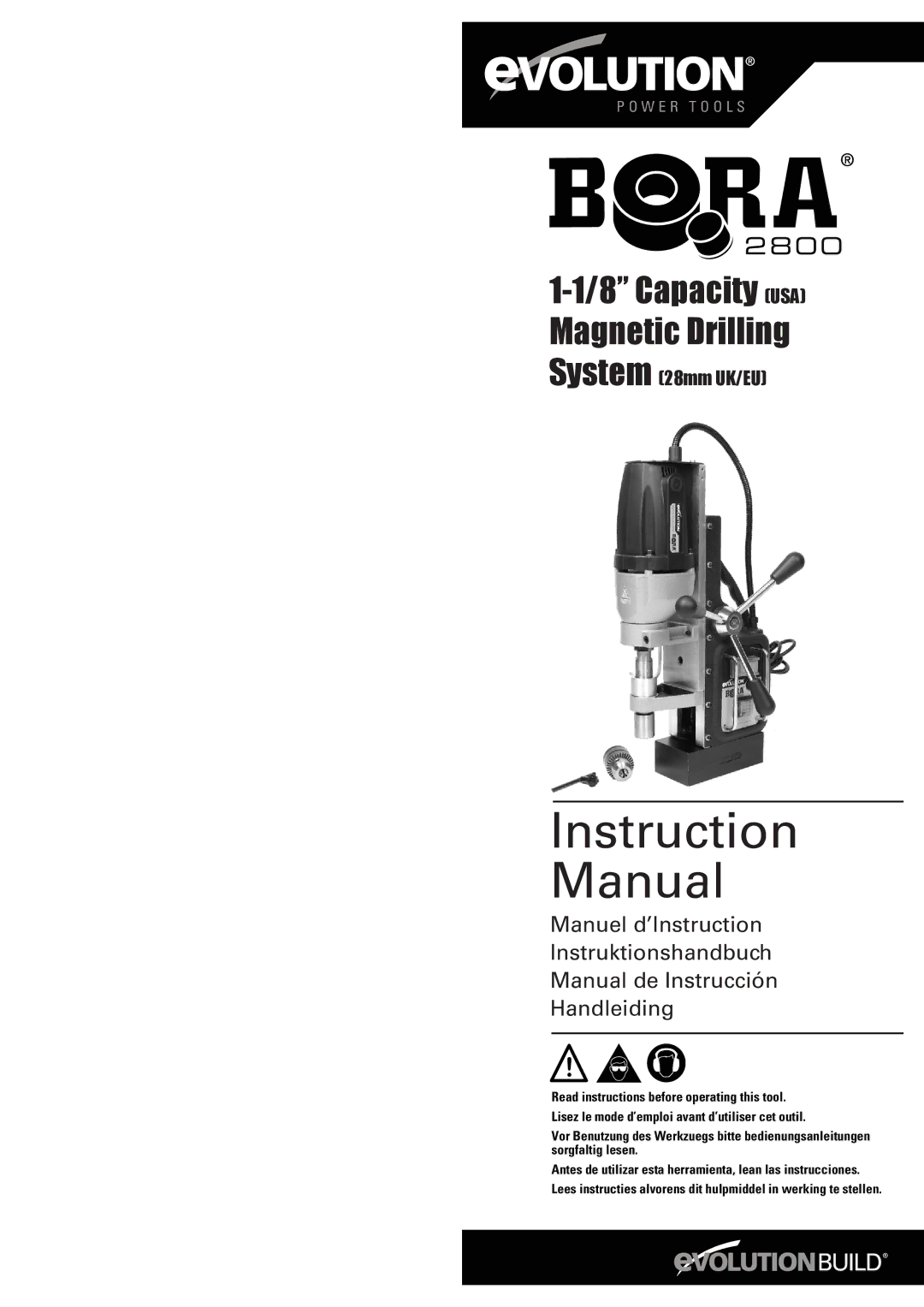 Evolution Technologies 2800 instruction manual Instruction Manual 