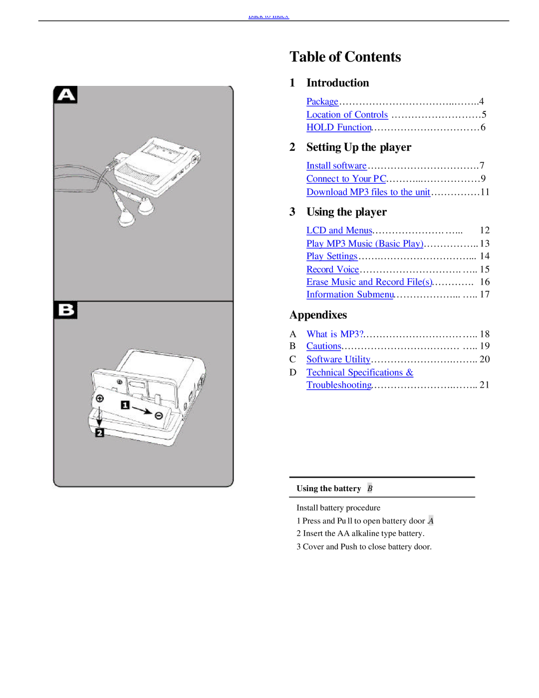 Evolution Technologies EV64AMX operating instructions Table of Contents 