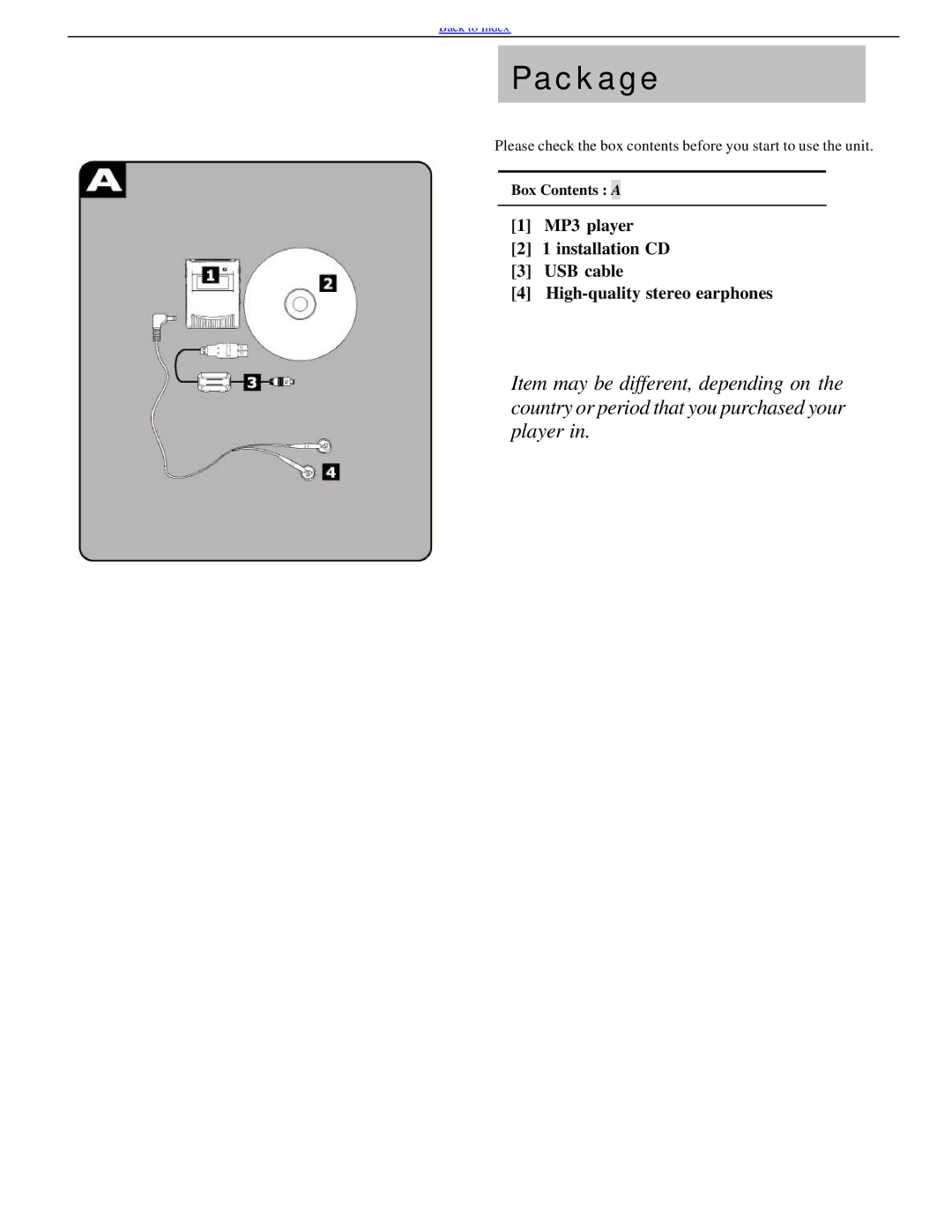 Evolution Technologies EV64AMX operating instructions Package, Box Contents a 