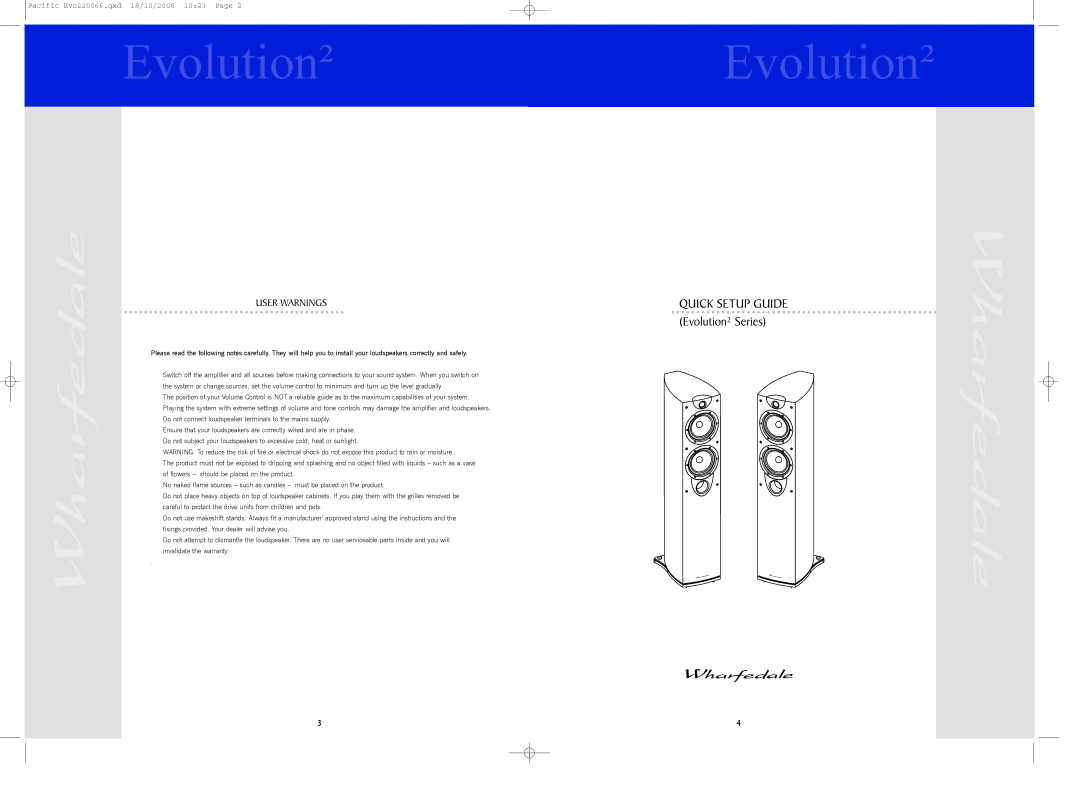 Evolution Technologies EVO30, EVO40, EVO-50, EVO20, EVO8 user manual Evolution²Evolution², User Warnings 