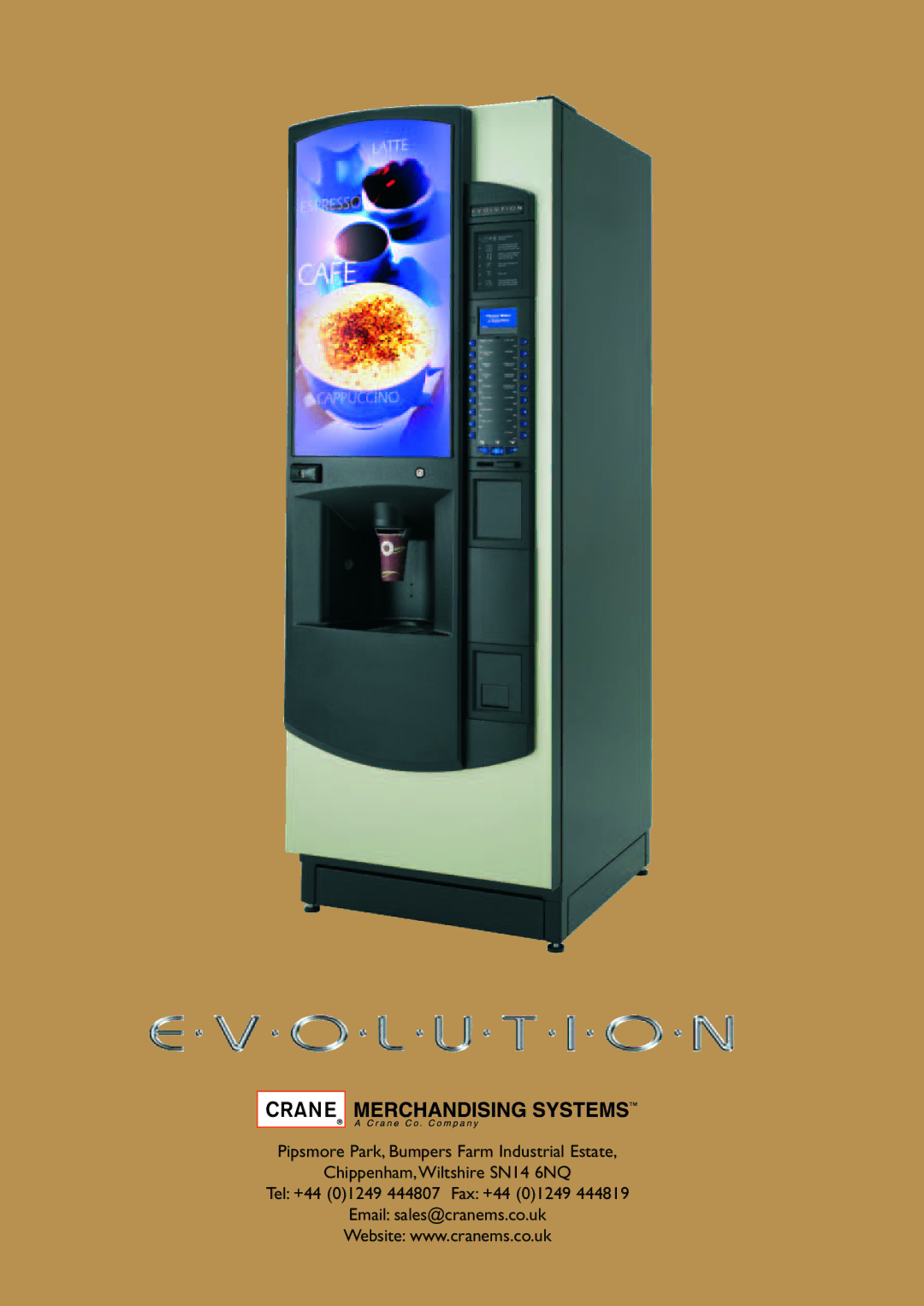 Evolution Technologies PR10908000, Instant, Freshbrew & Espresso (B2C) Machine manual 