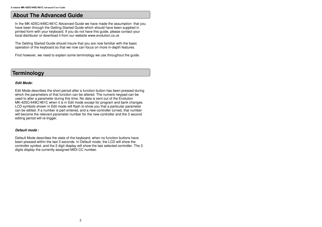 Evolution Technologies MK-416C manual About The Advanced Guide, Terminology 