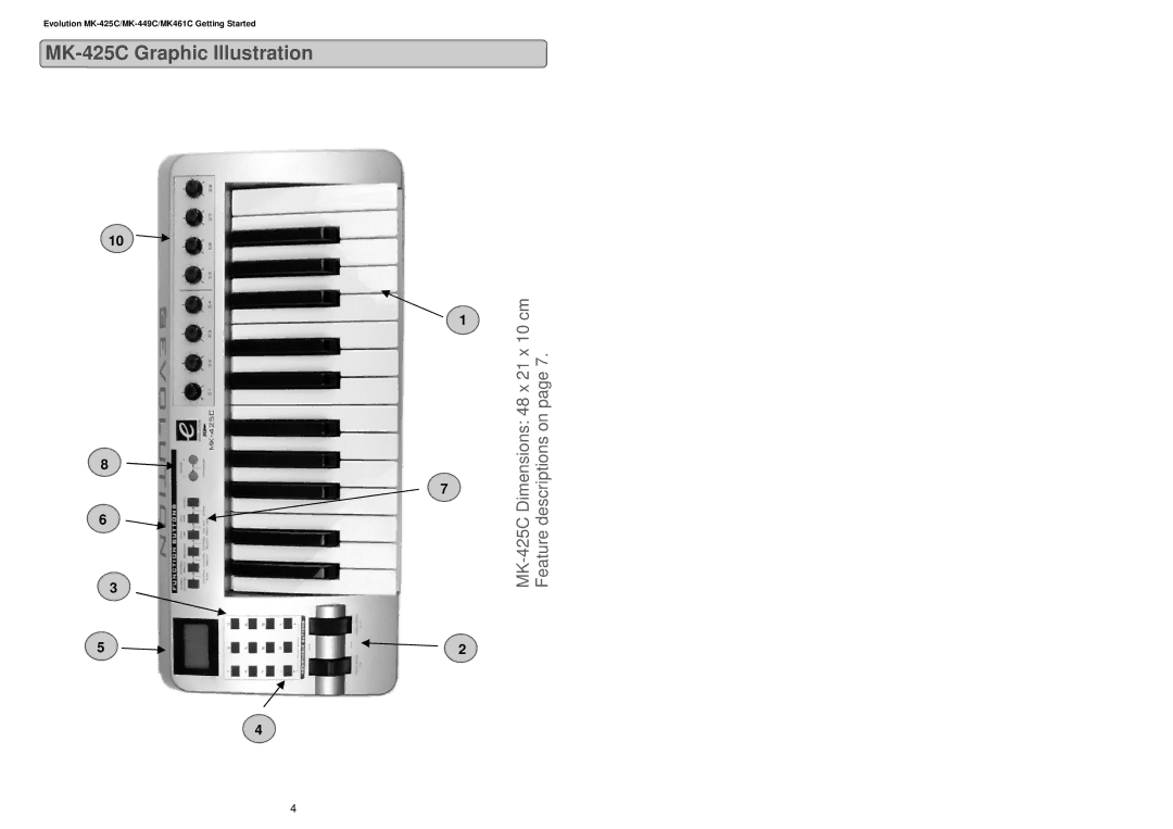 Evolution Technologies MK-449C, MK461C manual MK-425C Graphic Illustration 