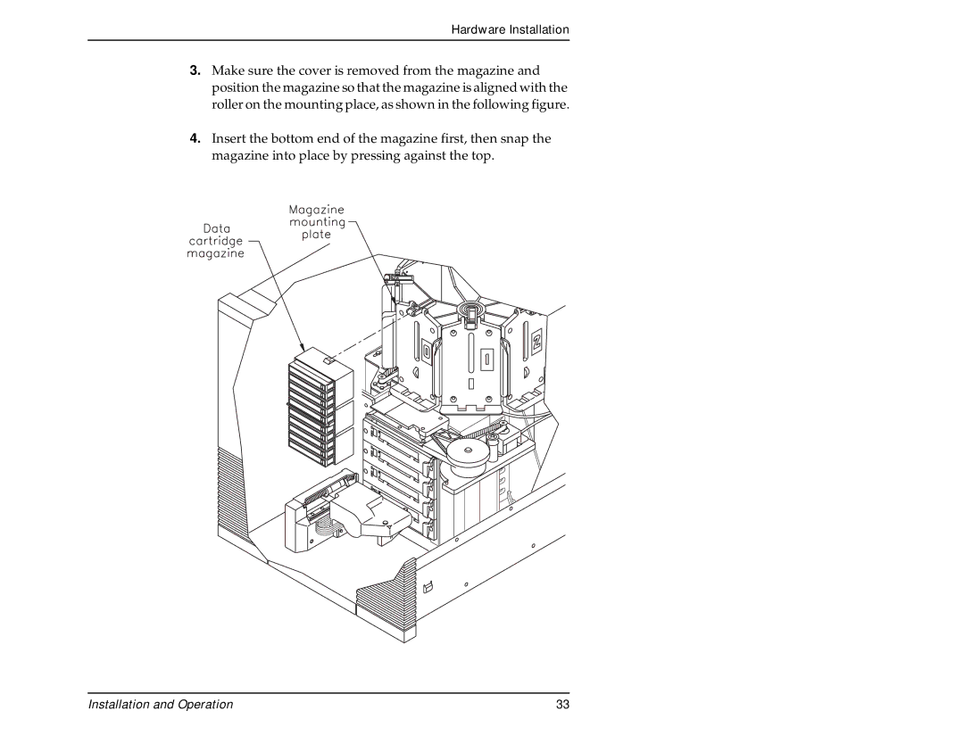 Exabyte 440, 480 manual Installation and Operation 