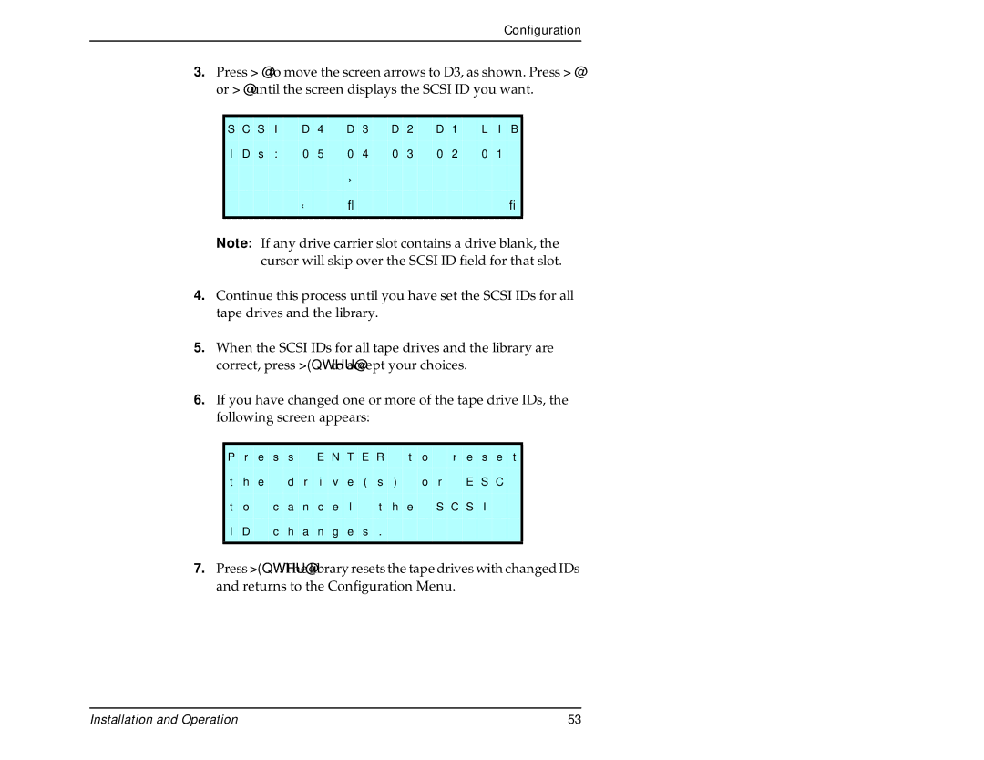 Exabyte 440, 480 manual Installation and Operation 