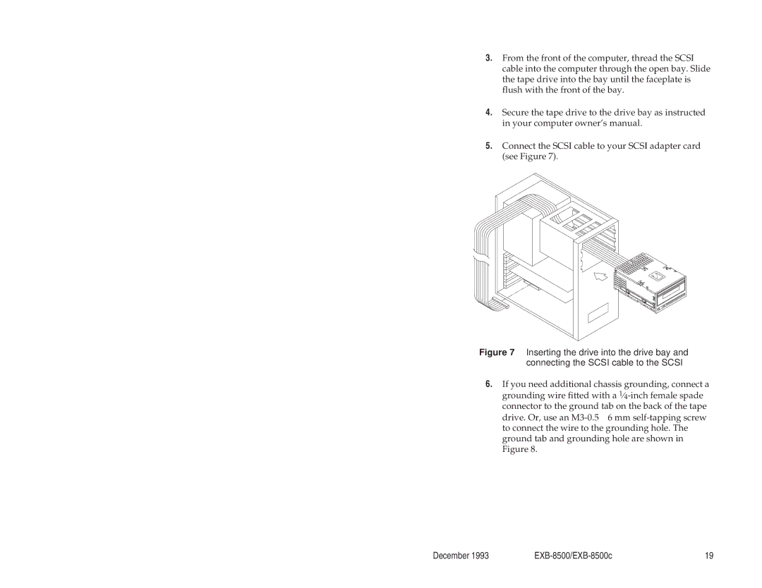Exabyte EXB-8500c 8mm manual December EXB-8500/EXB-8500c 