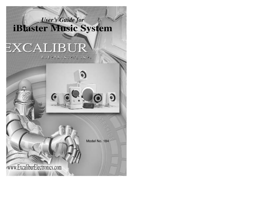 Excalibur electronic 184 manual IBlaster Music System 