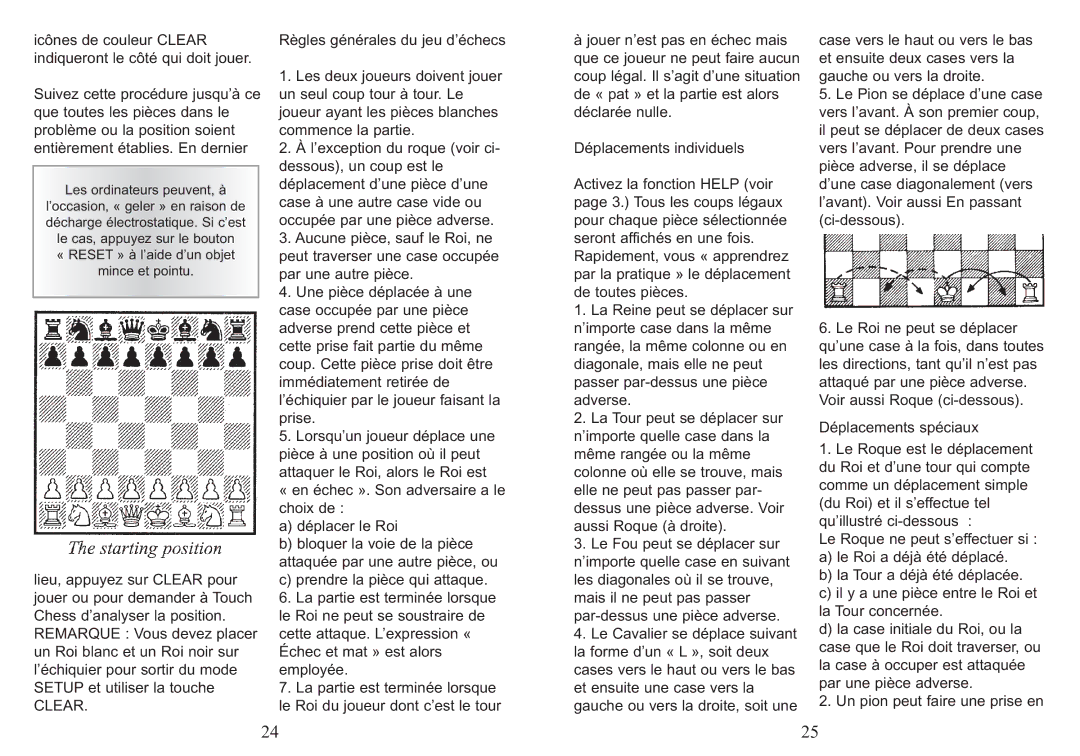 Excalibur electronic 404ET-CC manual Clear, Les ordinateurs peuvent, à 