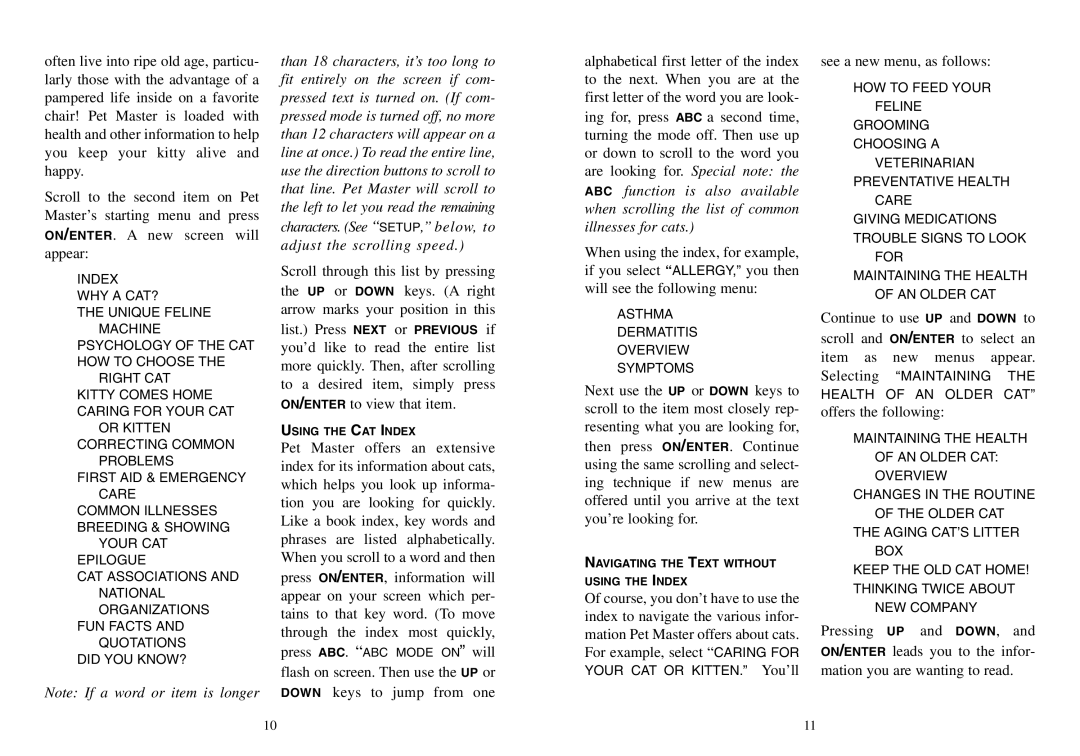 Excalibur electronic 464 manual See a new menu, as follows 