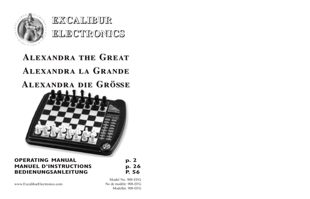 Excalibur electronic 908-EFG manual Excalibur Electronics 