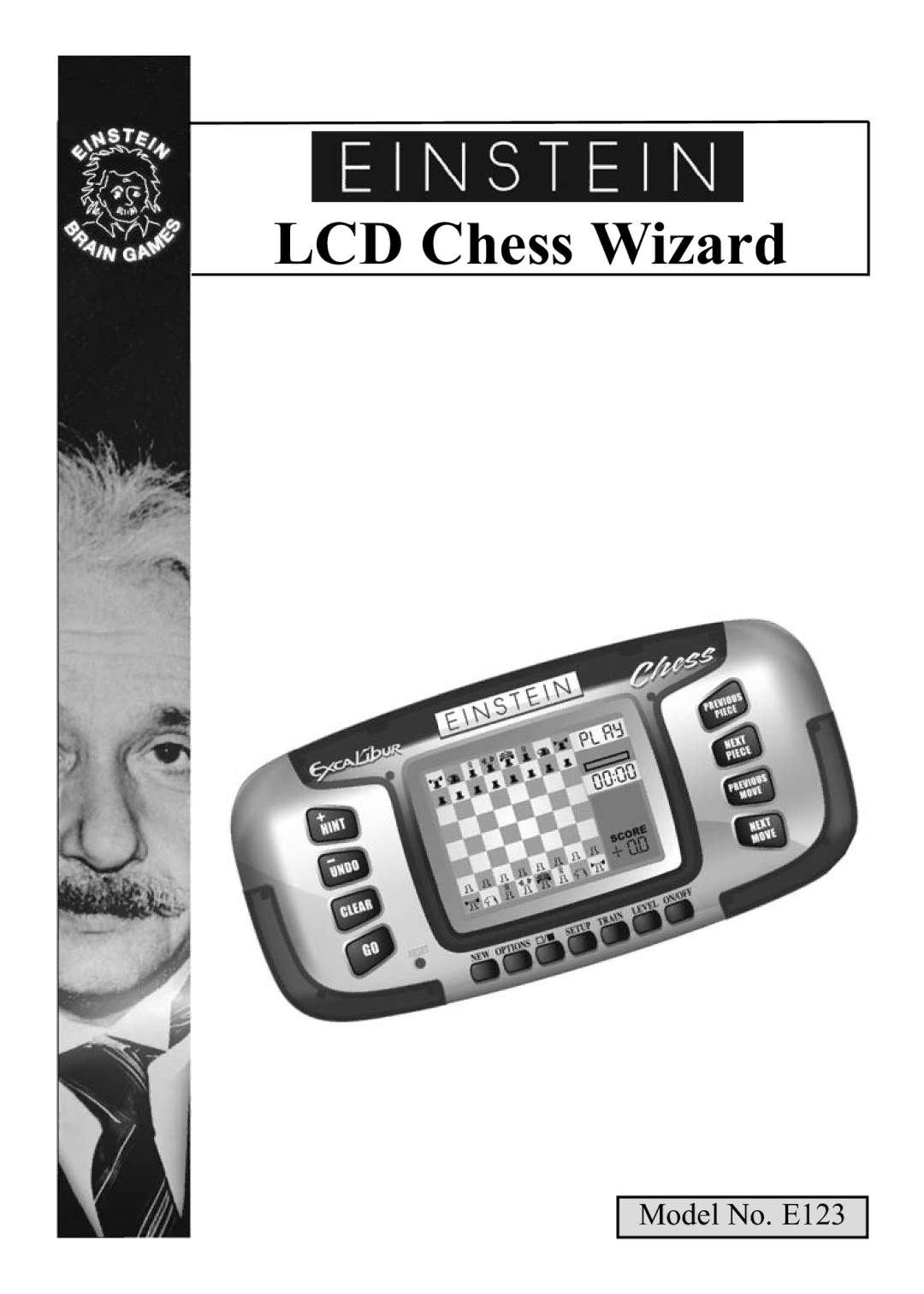 Excalibur electronic E123 manual LCD Chess Wizard 