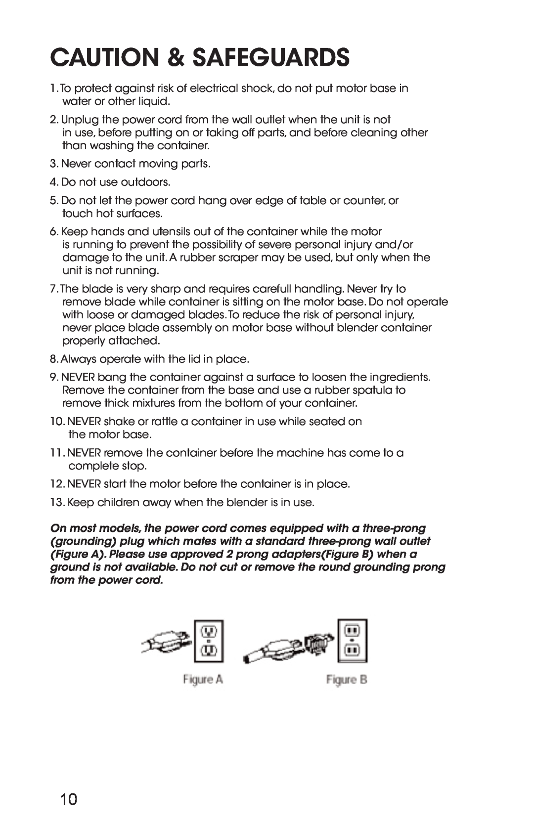 Excalibur electronic EXB4300 instruction manual Caution & Safeguards 