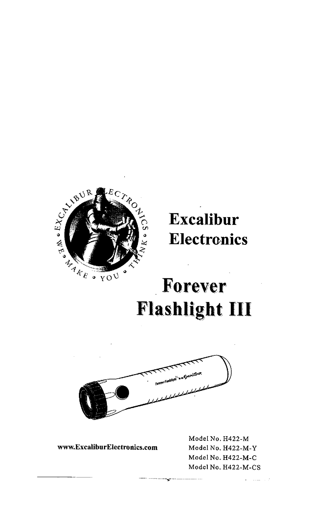Excalibur electronic H422-M-CS, H422-M-Y manual 