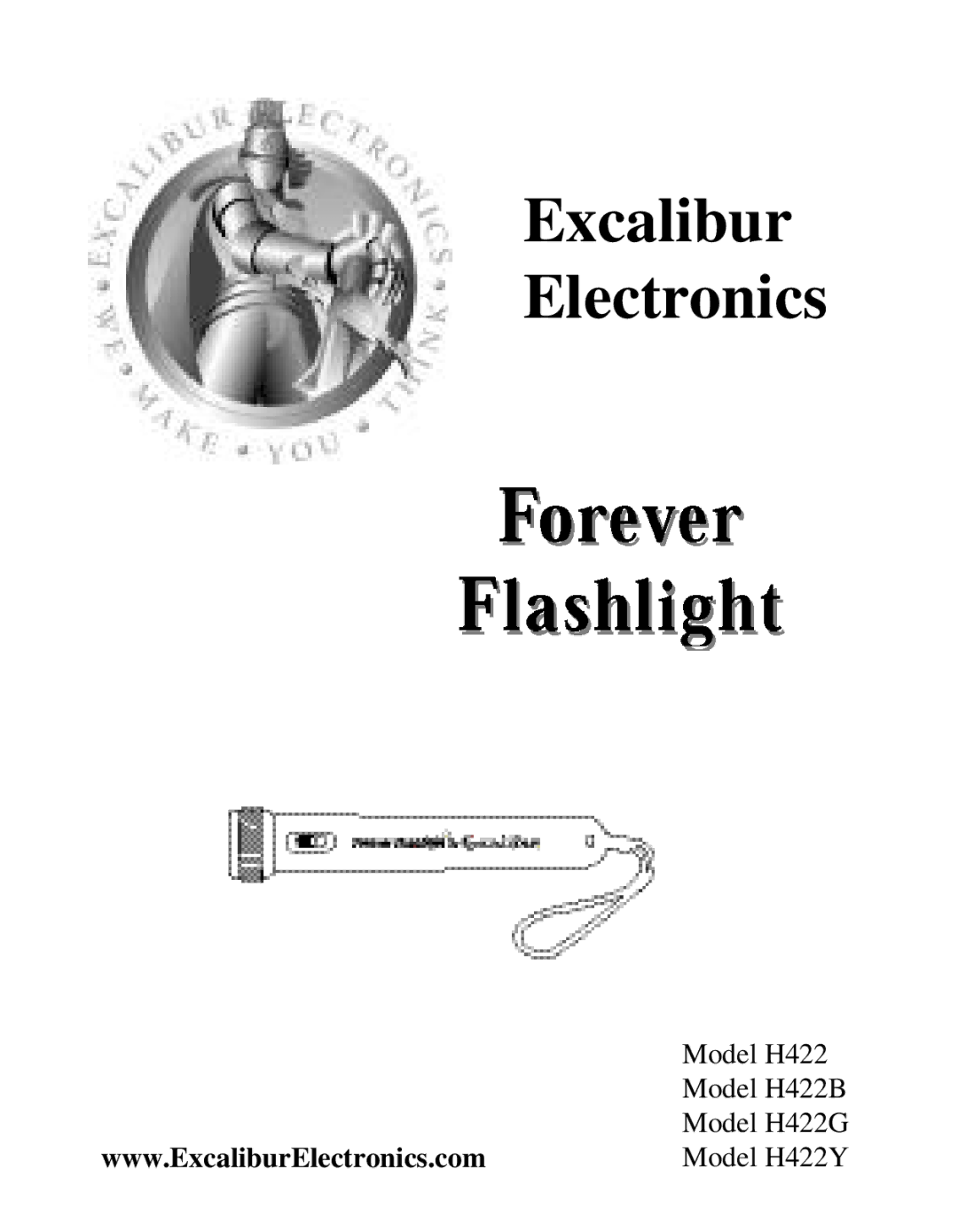 Excalibur electronic H422B, H422Y, H422G manual Excalibur Electronics 