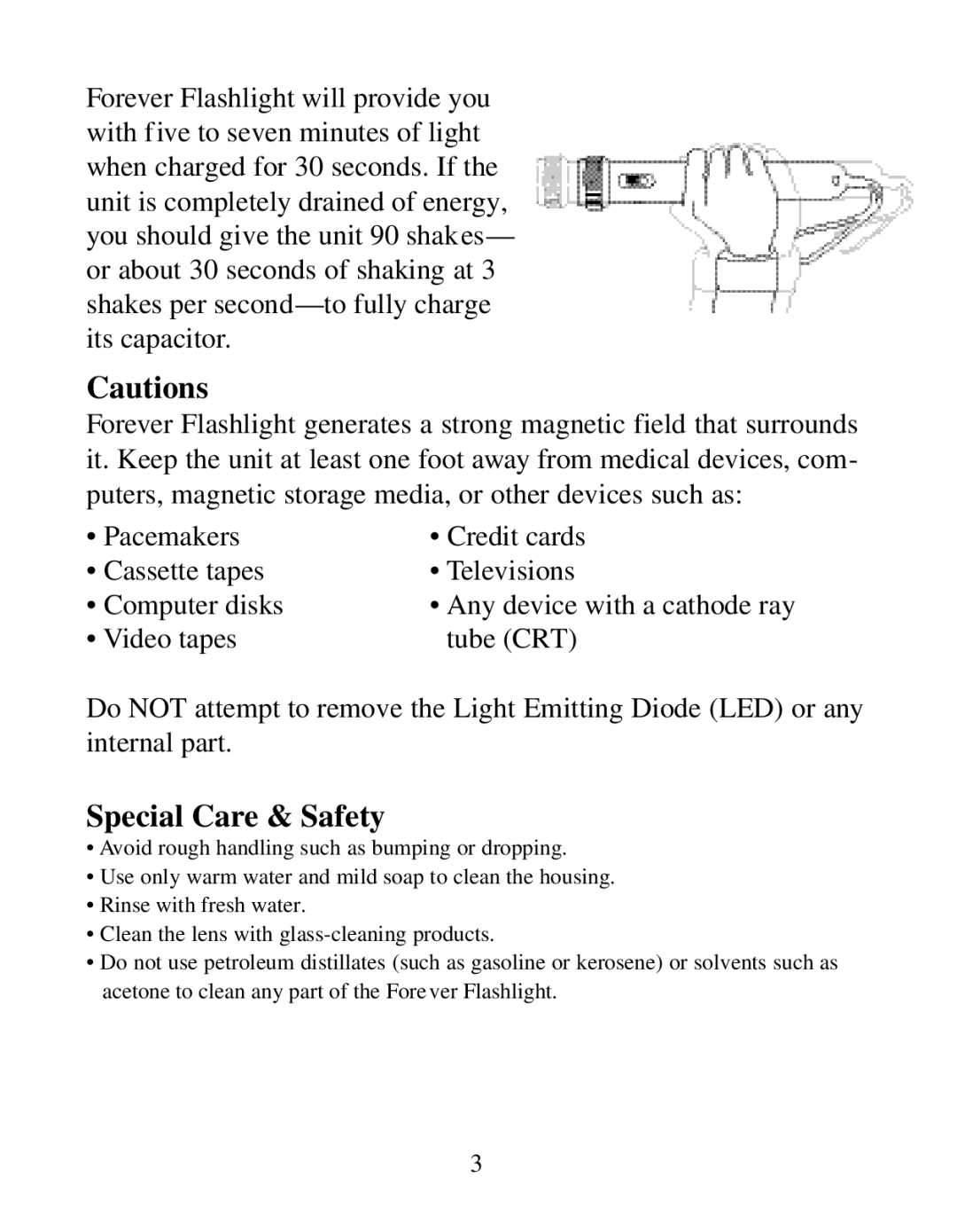 Excalibur electronic H422Y, H422B, H422G manual Special Care & Safety 