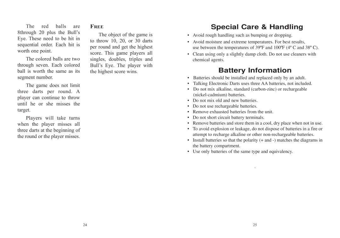 Excalibur electronic PL13-2 manual Special Care & Handling 